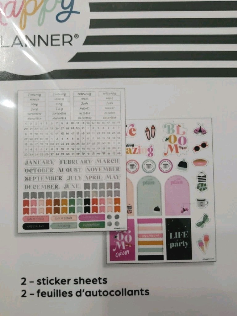 Happy Planner Undated Calendar Extension 4 Months ~ Life’s A Party ~ 274 Pcs