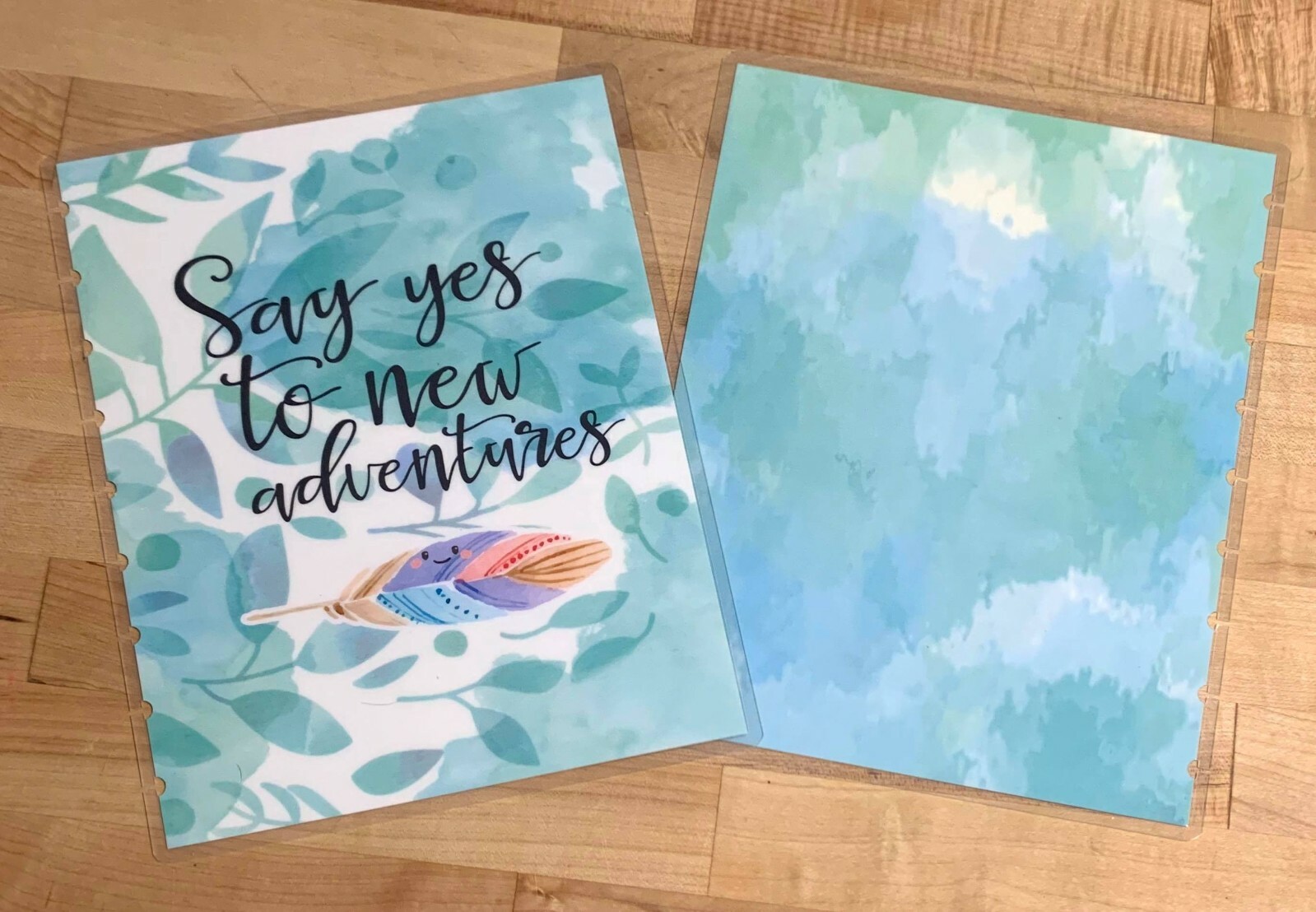 ‘Say Yes to New Adventures’ Quote Cover Set 4 use w/ the Happy Planner