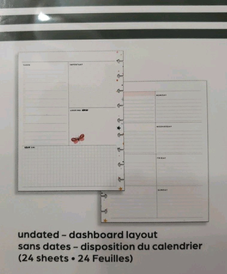 Happy Planner Undated Calendar Extension 4 Months ~ Life’s A Party ~ 274 Pcs