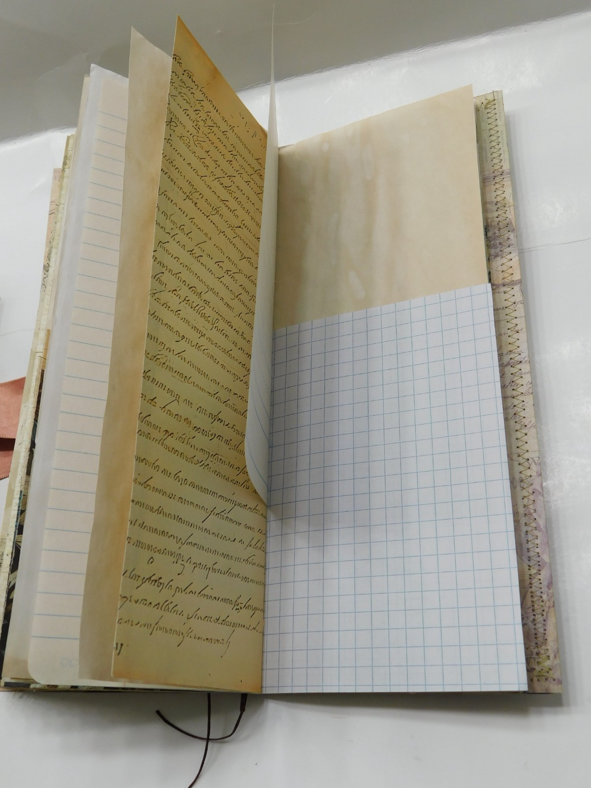 Tall Junk Journal Blank Diary Travelers Notebook 116 Page Vintage Style K