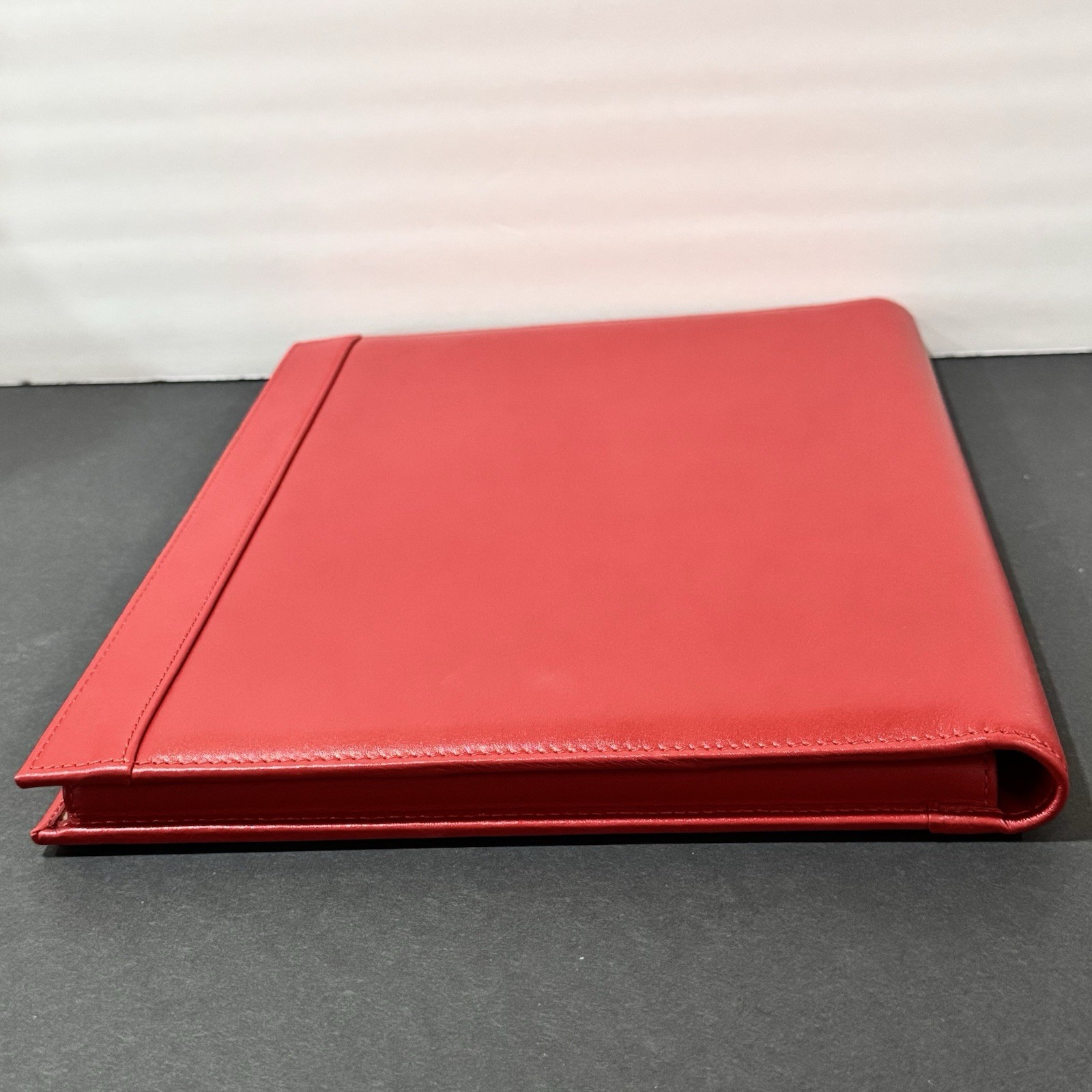 Levenger Red Leather Tyler Folio Executive Portfolio 12.5×10” NWOB Retail $170