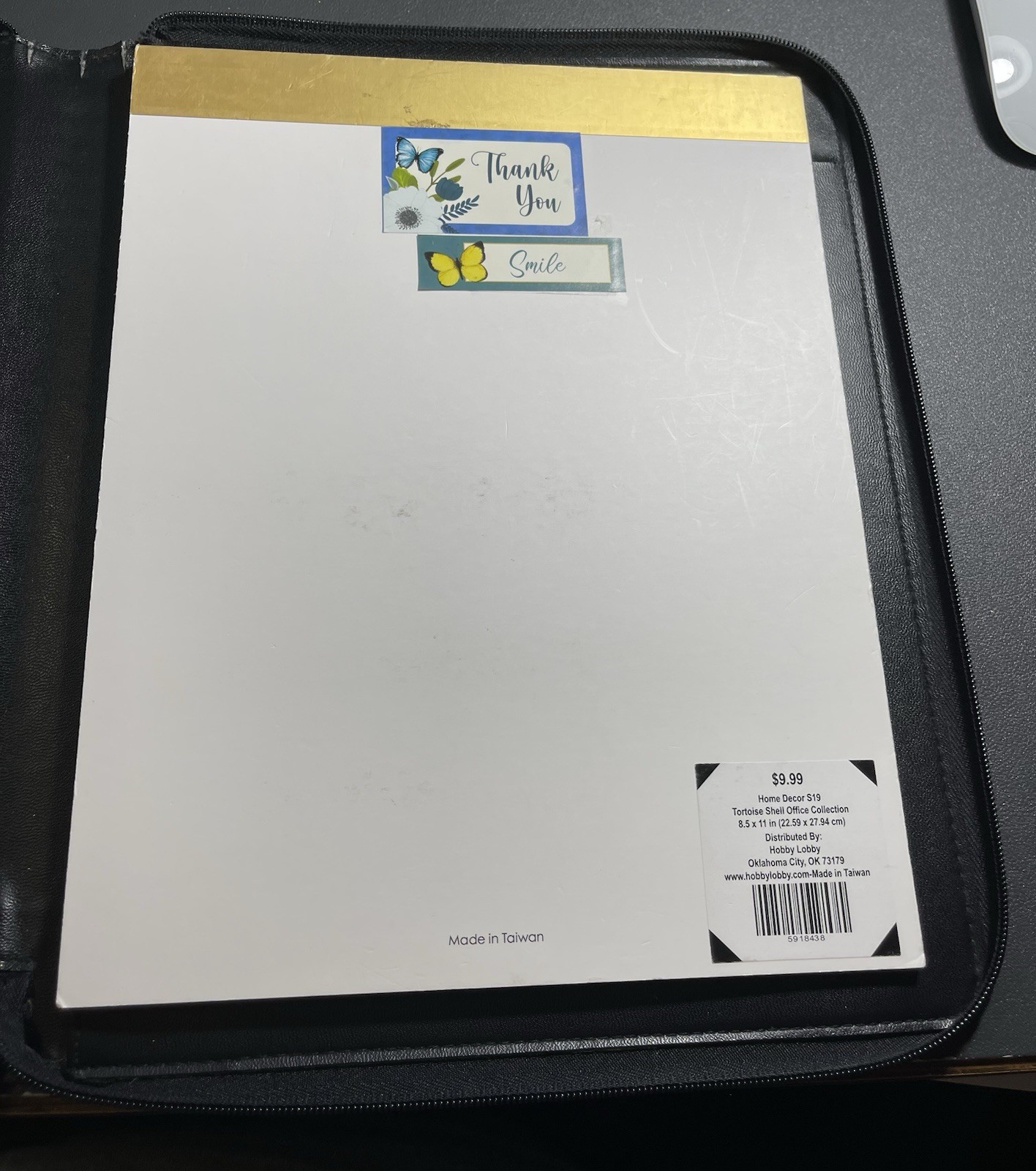 At-A-Glance Zippered Portfolio Padfolio 12″ [Undated]