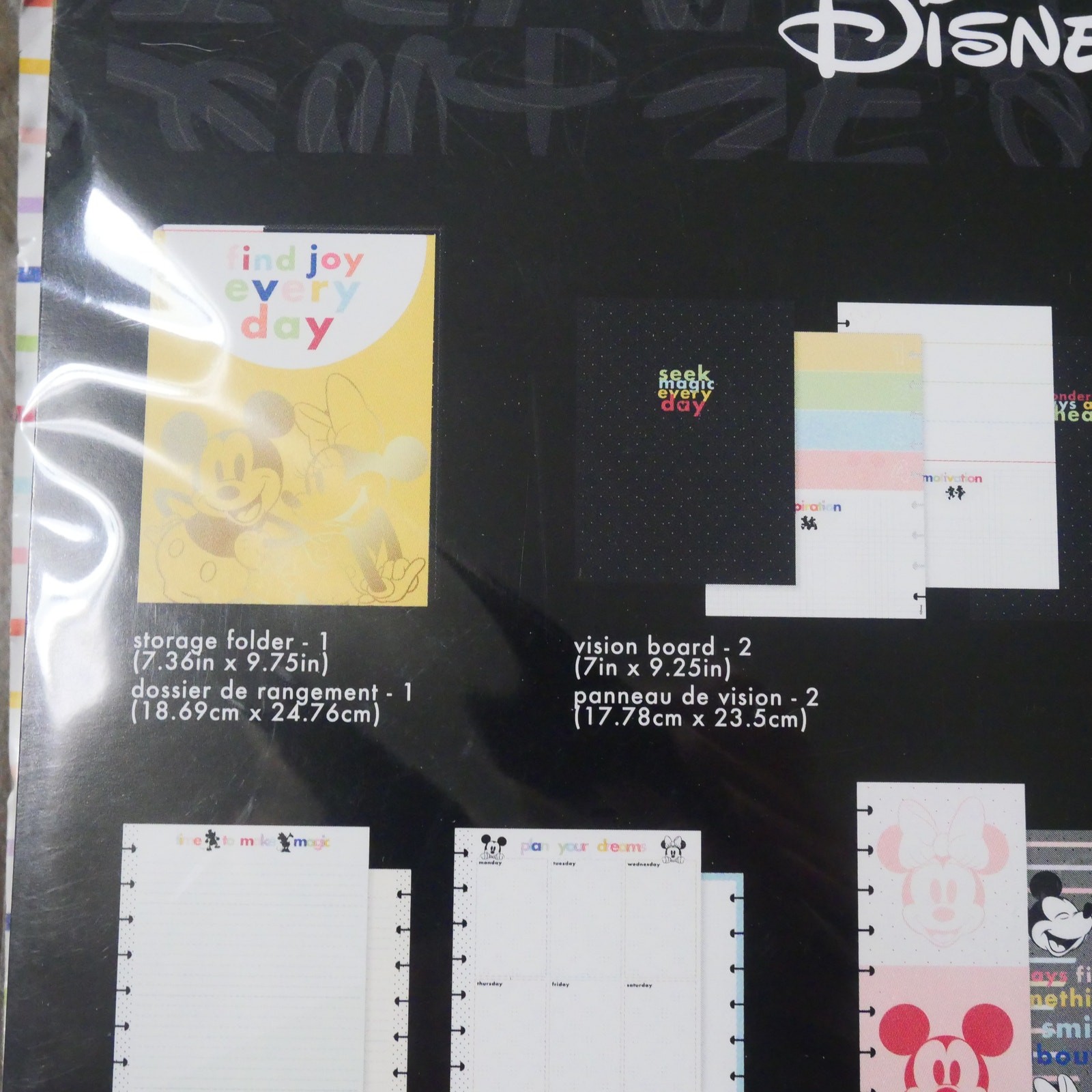 NEW Happy Planner Disney Minnie Mickey Classic Planner Companion Folders Papers