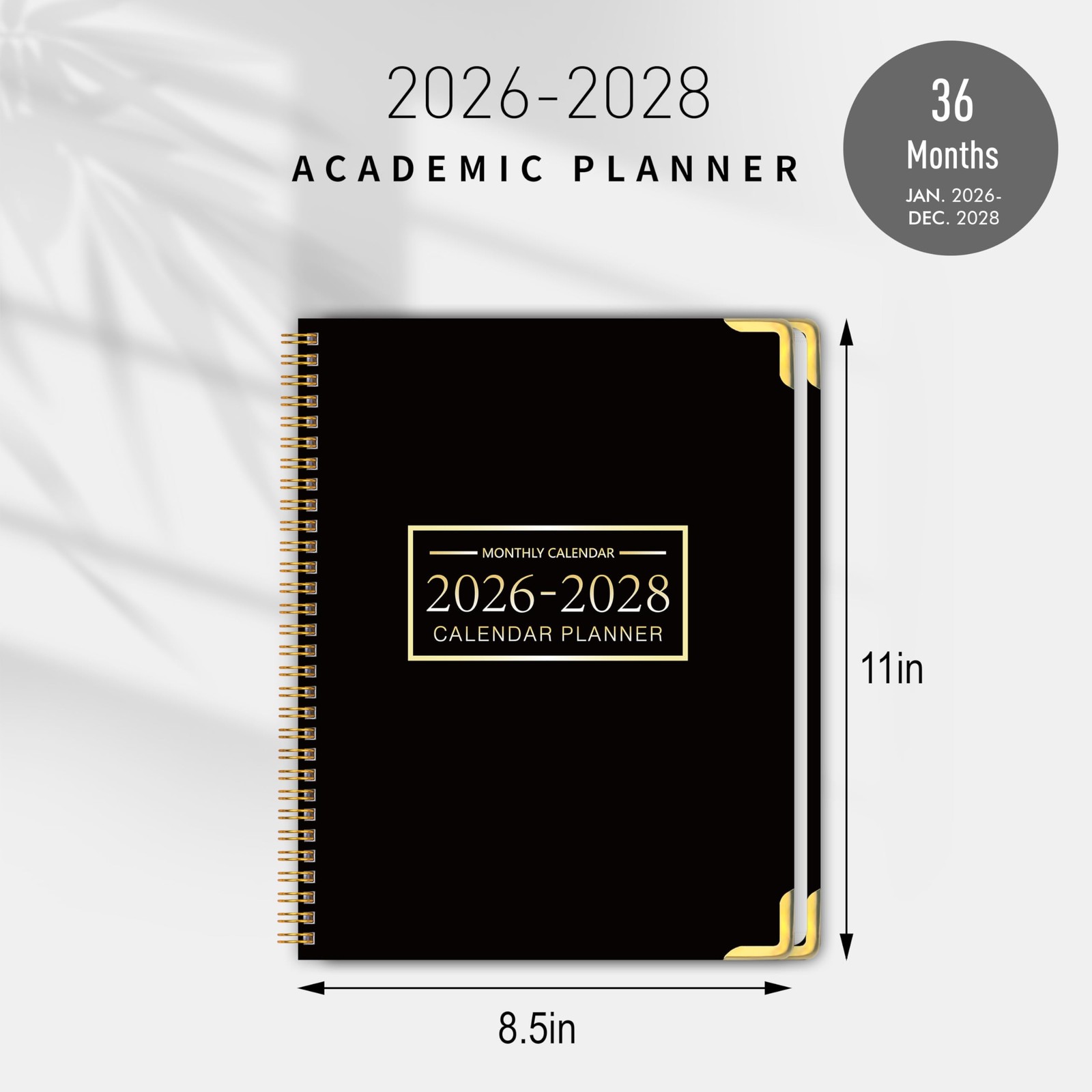 Monthly Planner 2026-2028, 2026-2028 Calendar 36 Months, 8.5″ X 11″, Jan 2026-