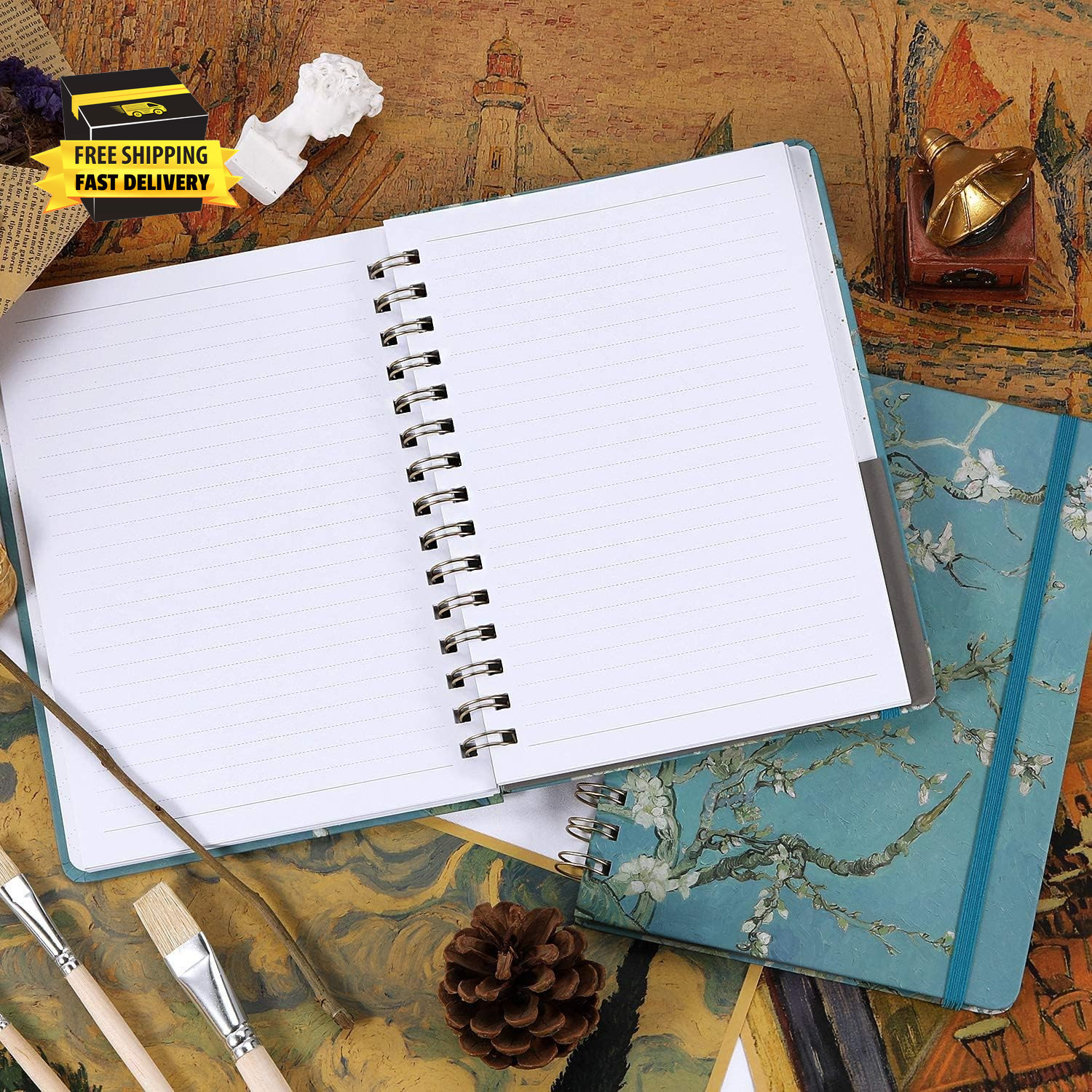 Ruled Notebook/Journal – Lined Journal with Premium Thick Paper, 8.5″ X 6.4″, Co