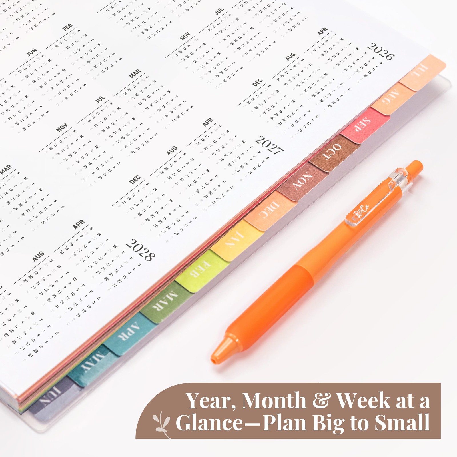 Rileys Academic Planner 2026-2027, (2026 – 2027) 8.5 x 11 Inch, Pink – Chunky