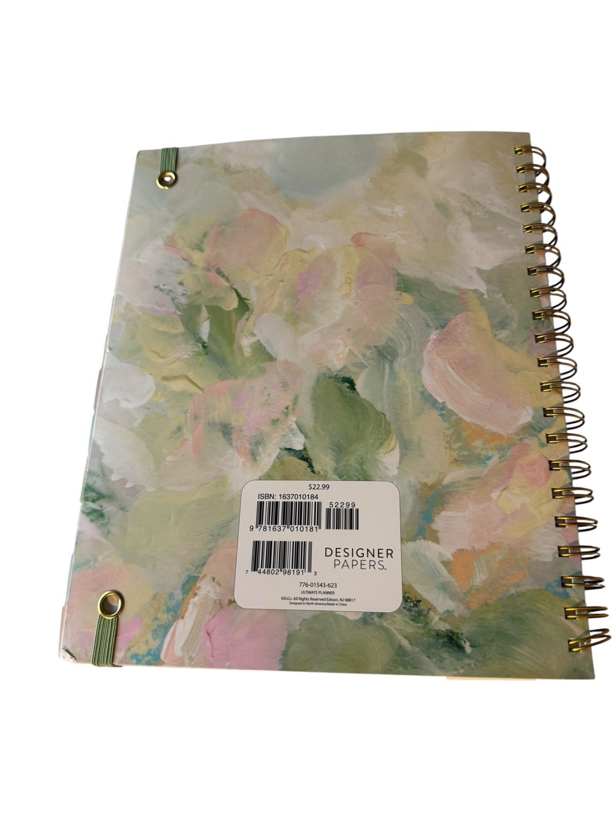 New Designer Papers Ultimate Planner Pastels Tab Dividers 11 X 8.5 Weekly View