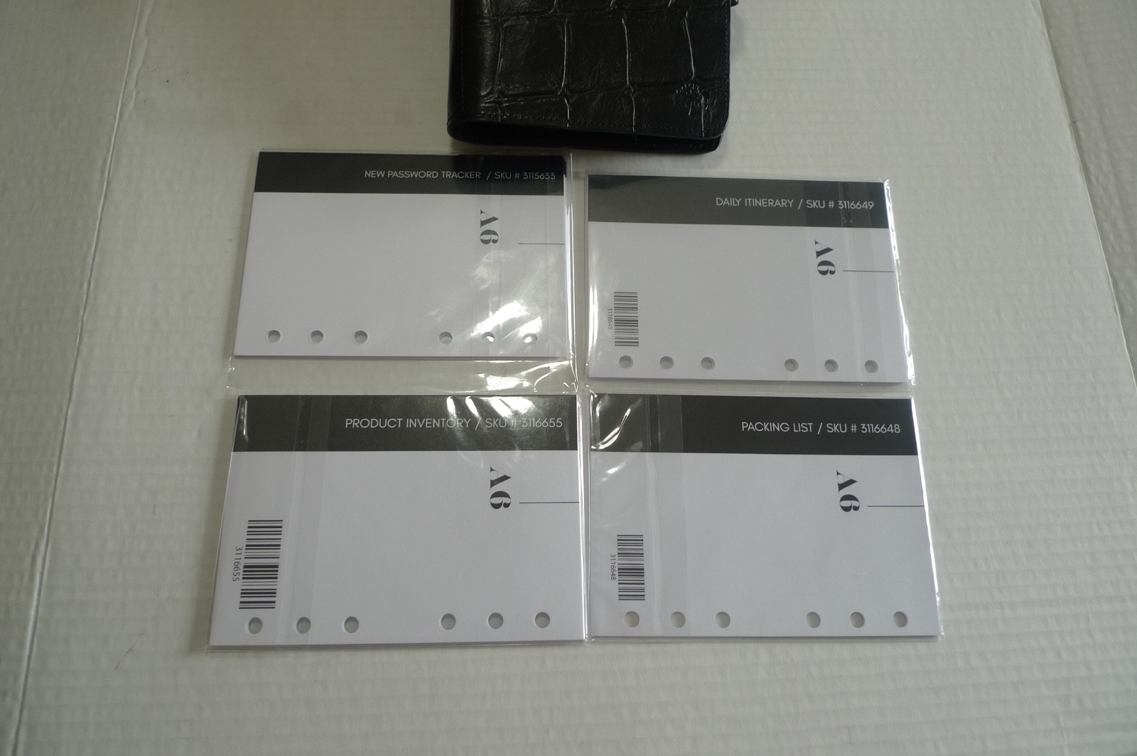 MULBERRY – A6 PLANNER & INSERTS -MADE @ UK – BLACK CONGO LEATHER – RARELY USED