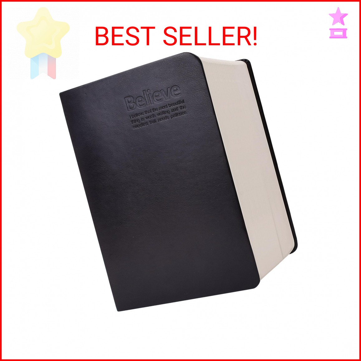 SAYEEC Thick Lined Journal Notebook 720 Pages Leather Journals for Writing B6 So