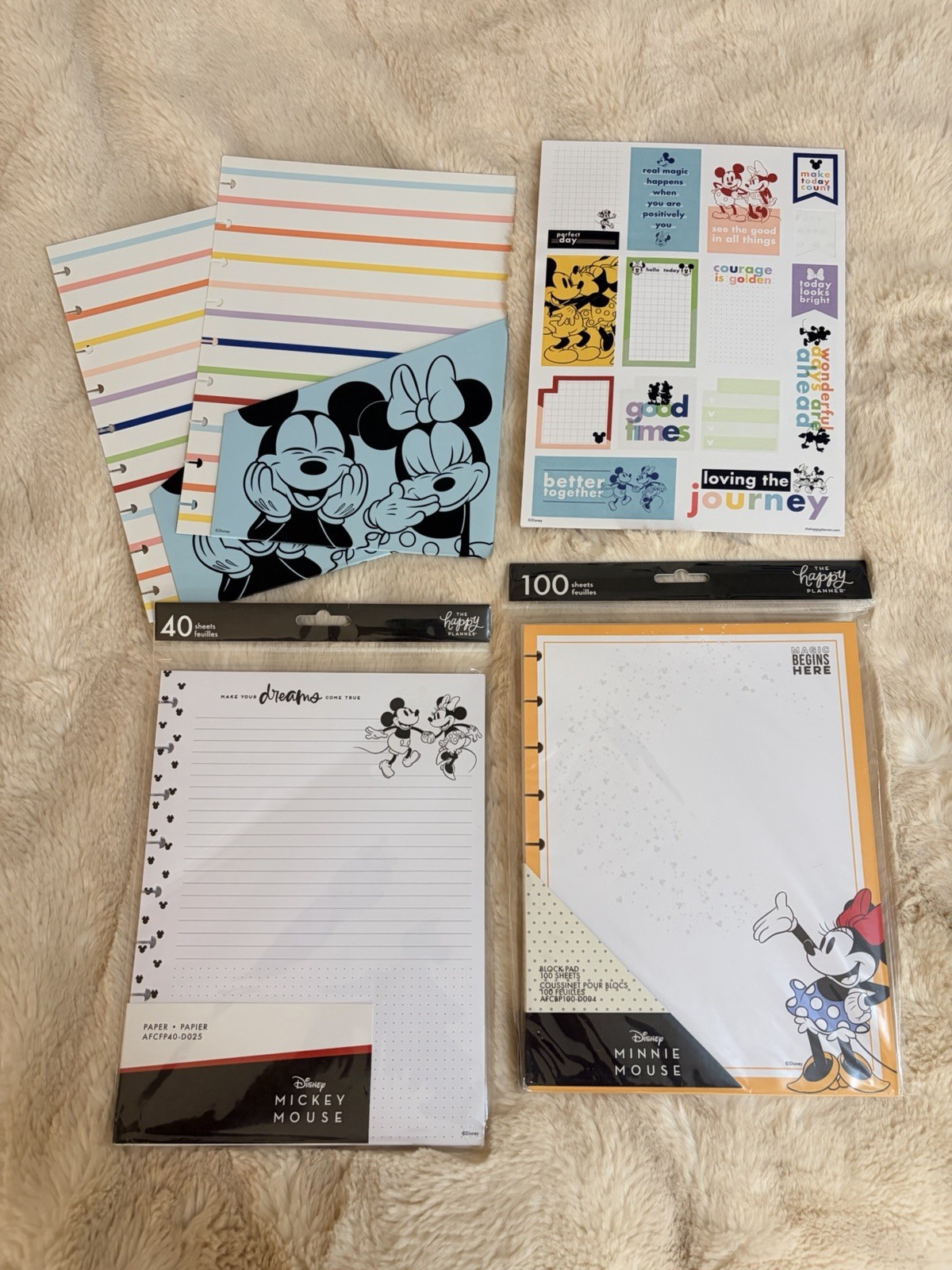 Mickey And Minnie Mouse Happy Planner Accessories