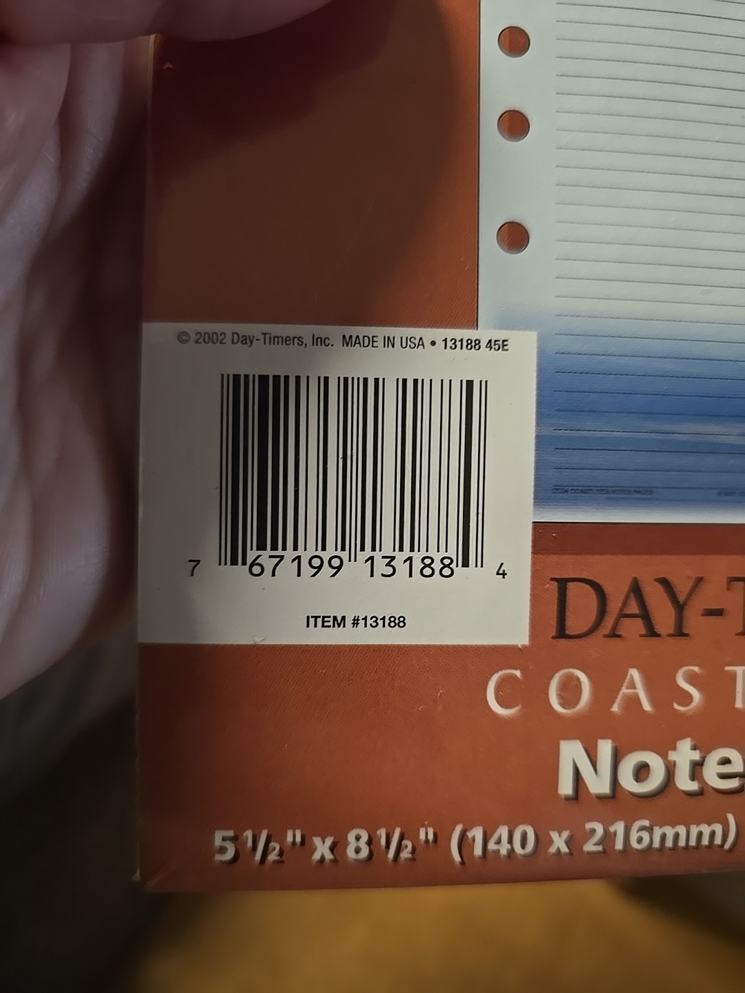 Coastlines Day-Timer Note Pads 5.5 x 8.5 2 Pads (24 Sheets) Vintage 2002 SEALED