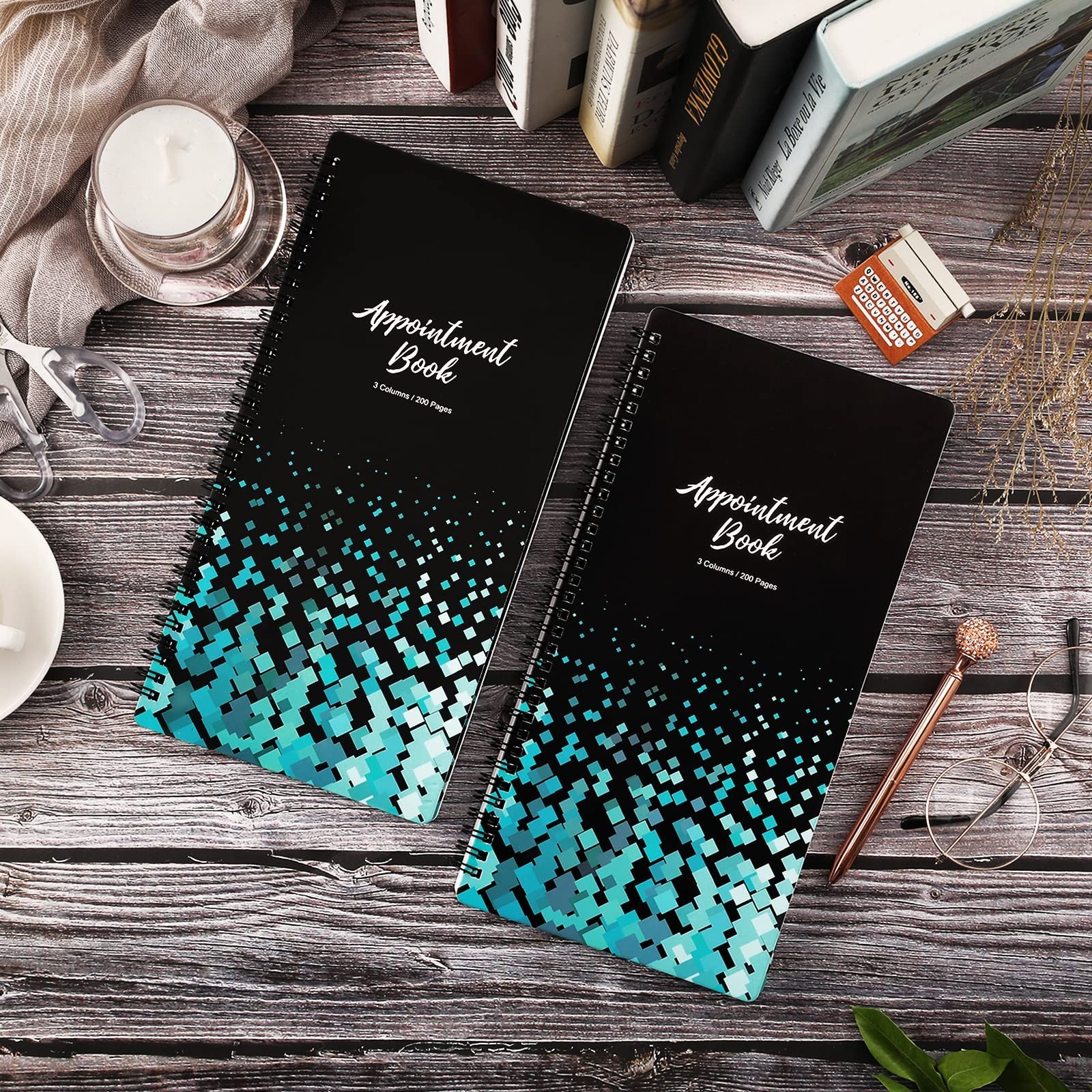 Salon Appointment Book Twin Wire Binding Schedule Book Planner for Hair Stylist