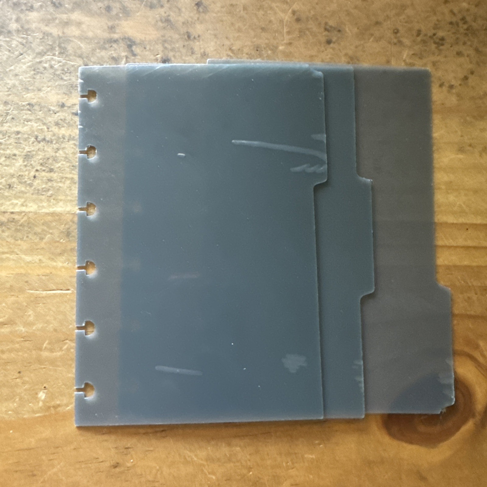 Cloth and paper CP petite tinted dividers three side tab dividers low profile