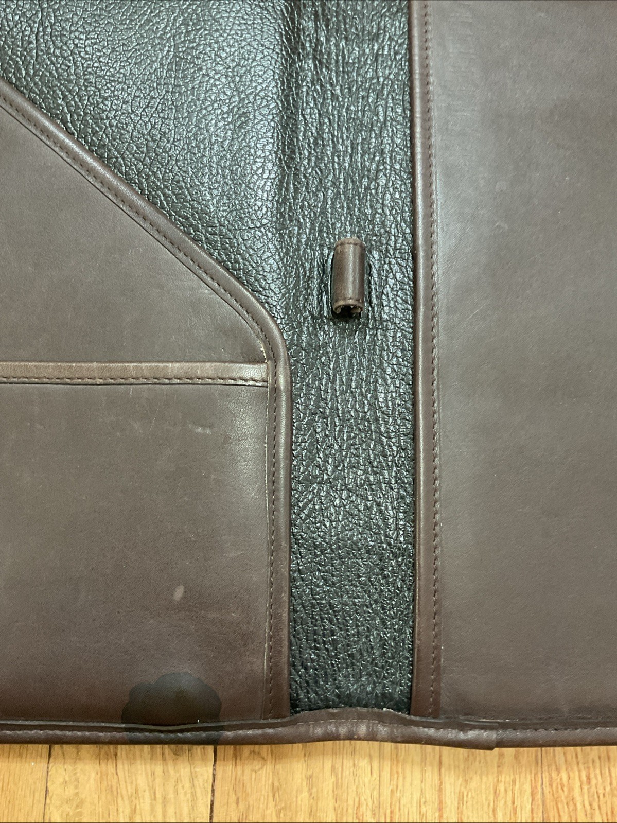 Vintage Coach Brown Leather Padfolio Folder