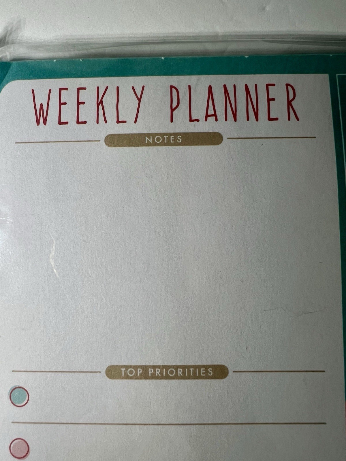 Corner Office by Jot Planner Note Pads 50 Sheets Weekly Planner Lot of 2