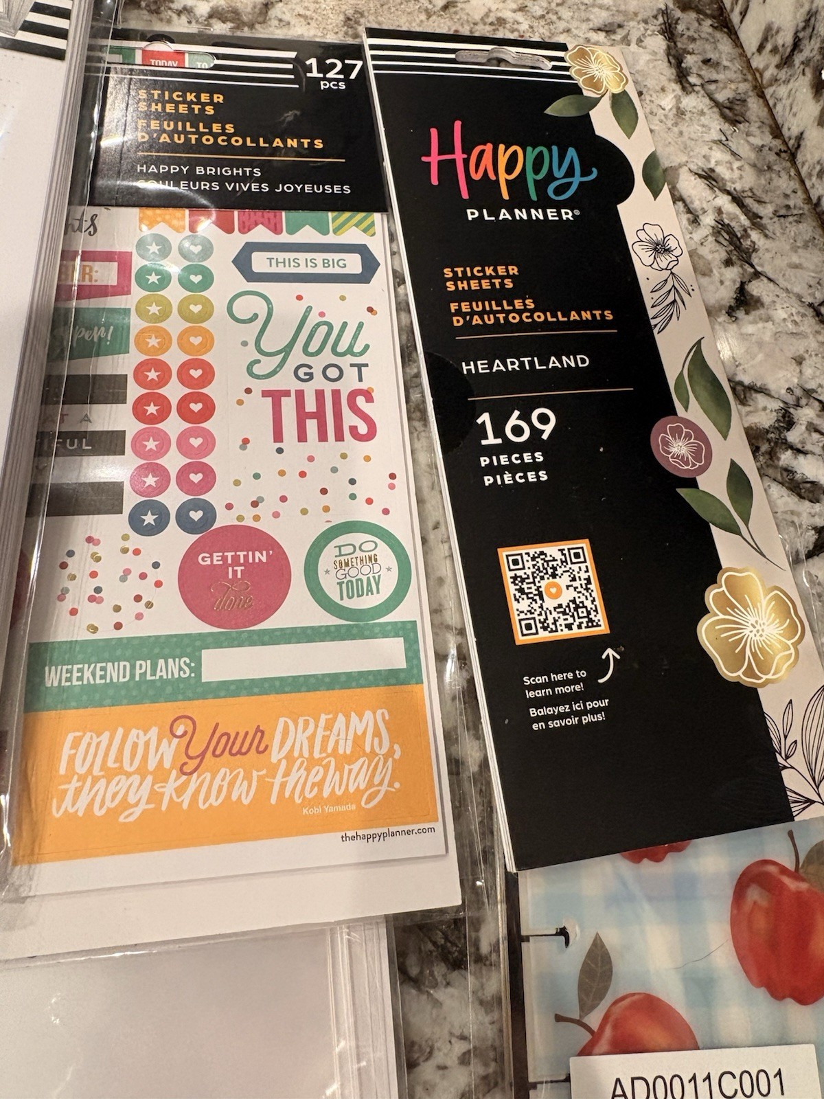 Happy Planner Classic/Mini Planner Girl Pocket Pages, Notes, Accessories NEW #1