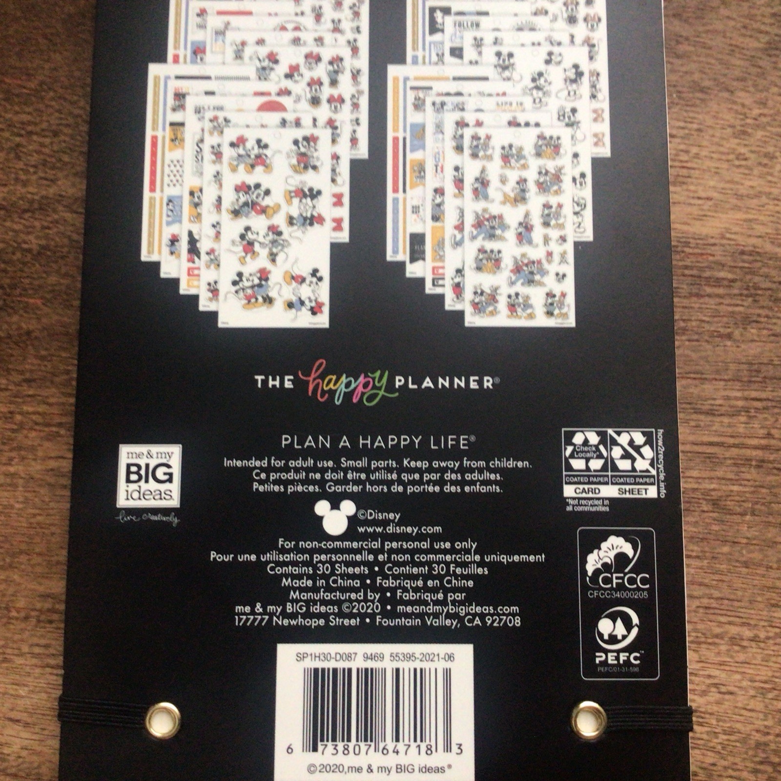 New Disney 582 Piece Mickey & Friends Happy Planner 30 Sticker Sheets 582pcs