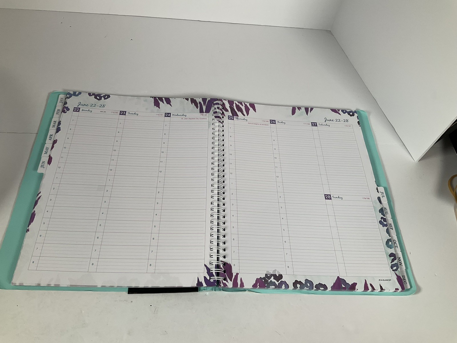 At-A-Glance My Week 2026 Planner Wild Washes Blue 523-905