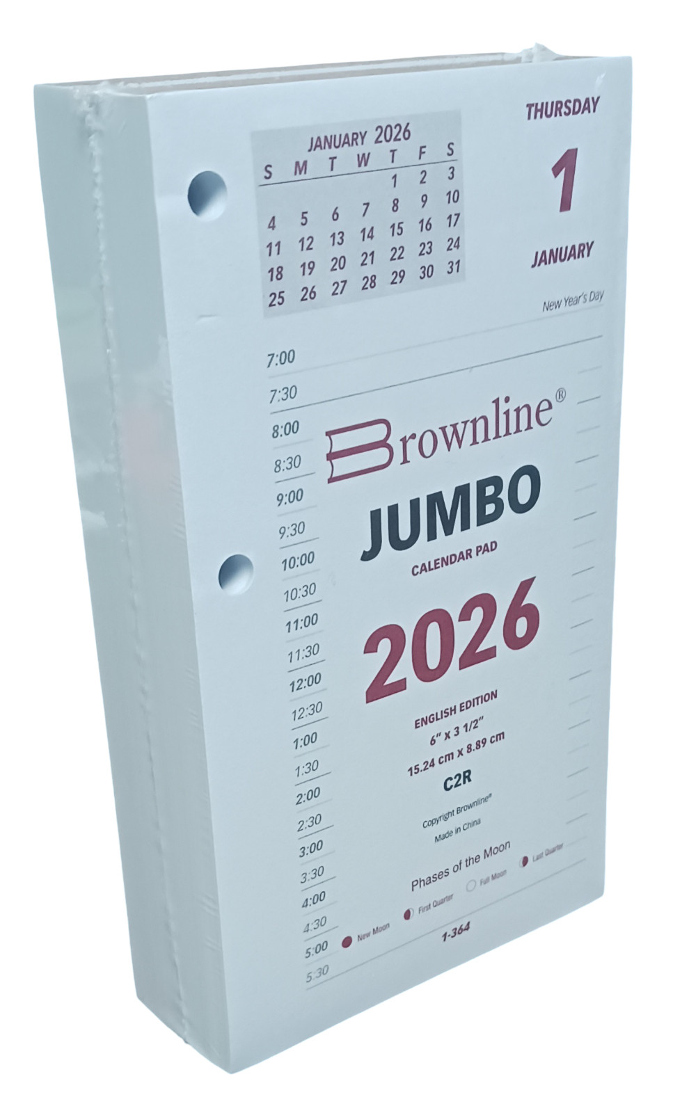 2024 Brownline C2R Jumbo Calendar Home Office Calendars Pad Refill 6″ x 3-1/2″