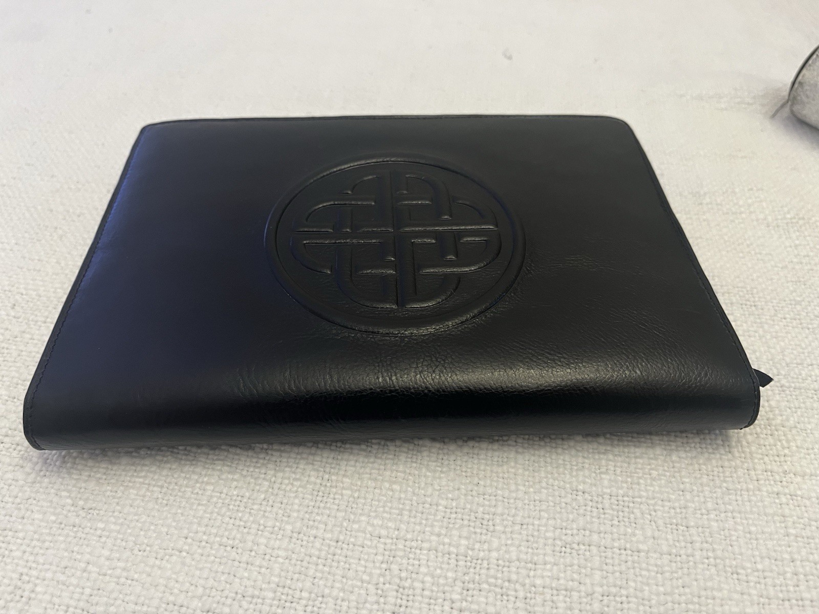 Vintage Celtic Knot Planner Genuine Grain Leather, Black Book 8.5” X 6” Journal