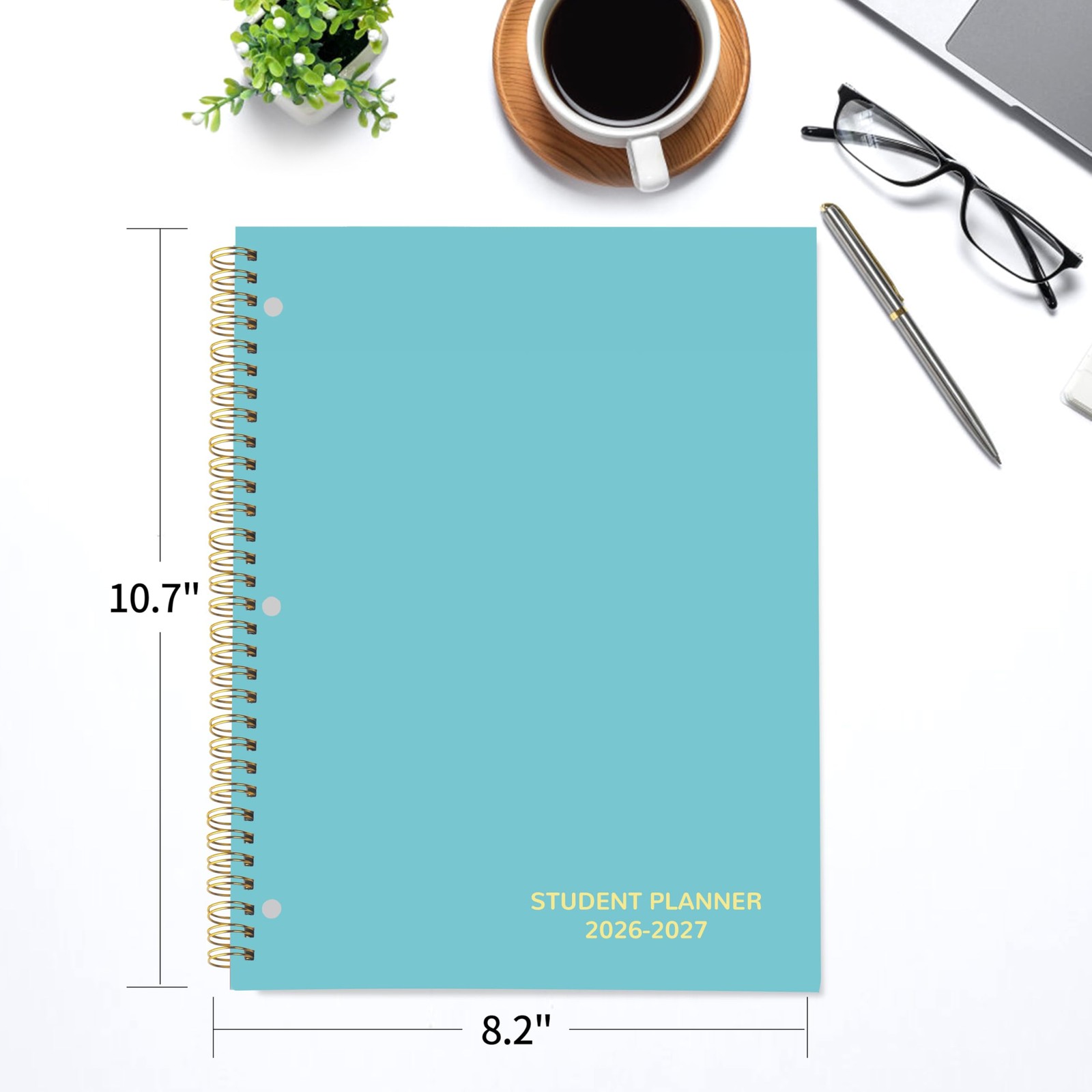 Student Planner 2026-2027 Monthly & Weekly 10.7 inches x 8.2 inches, Blue