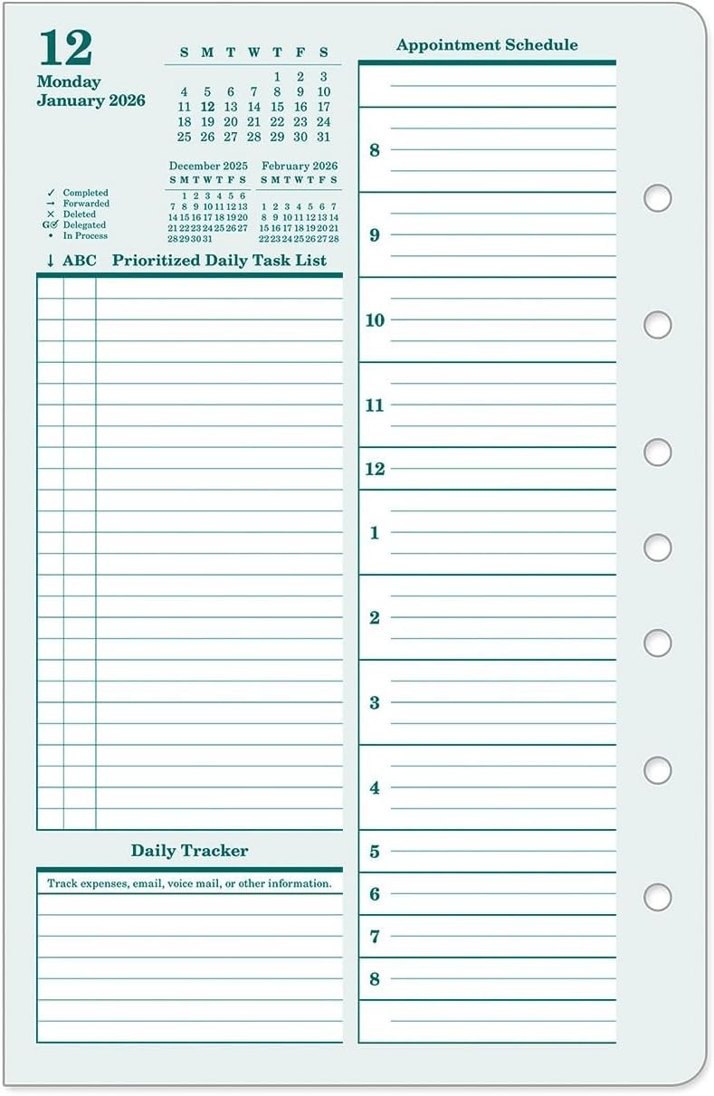 Elevate Your Planning: Two-Page Per Day Ring-Bound Organizer 2026 – Classic Size