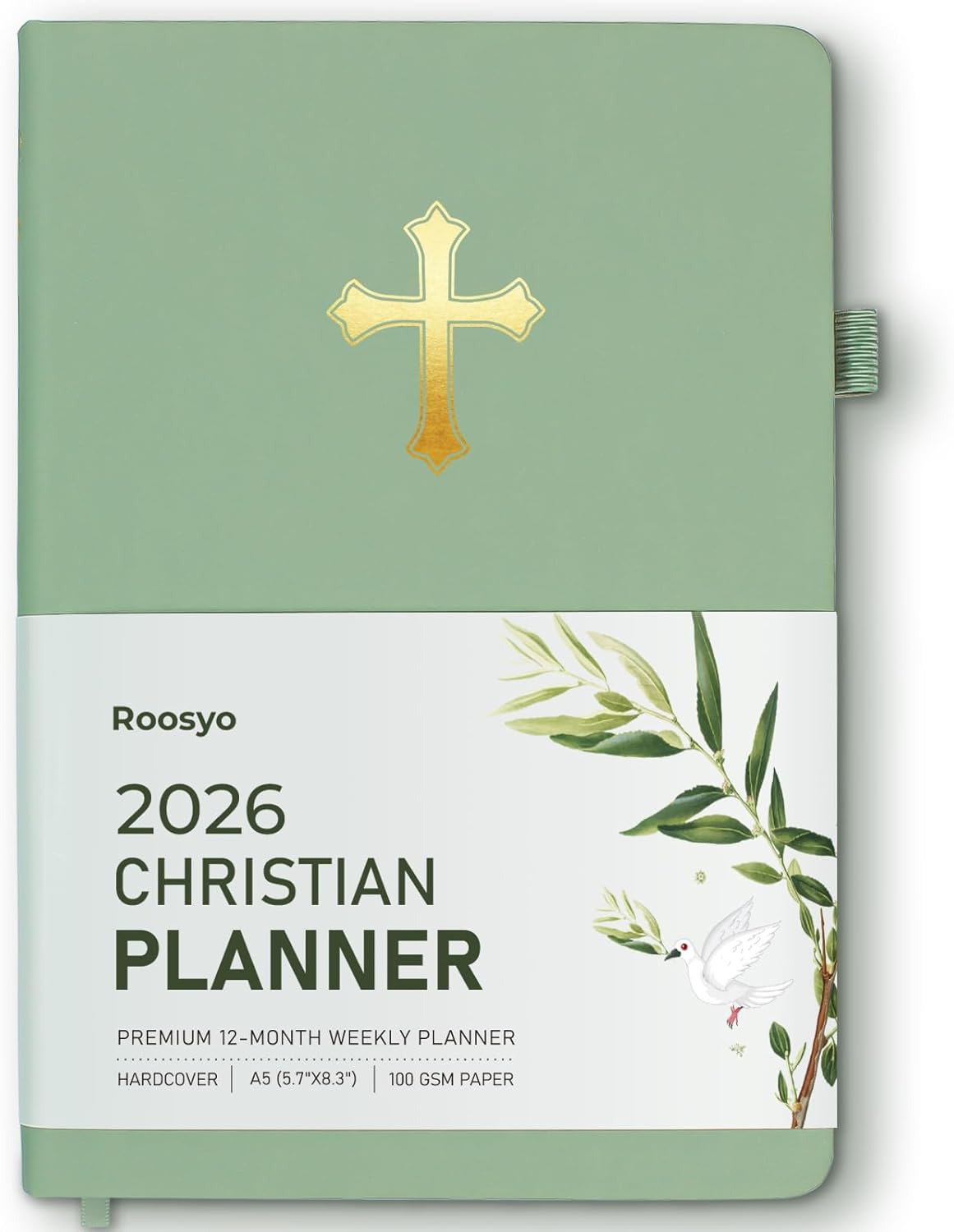 2026 Christian Planner for Women & Man – 5.7″X8.3″ 12-Month Hardcover Bible J…