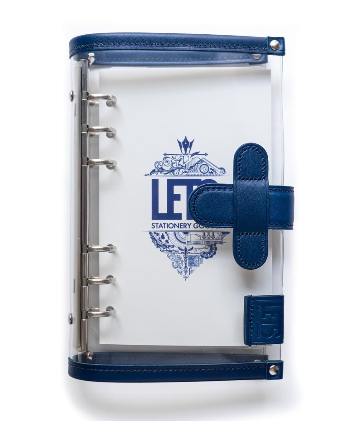 LETS STATIONERY GOODS Clear System Planner Bible Size [Blue]