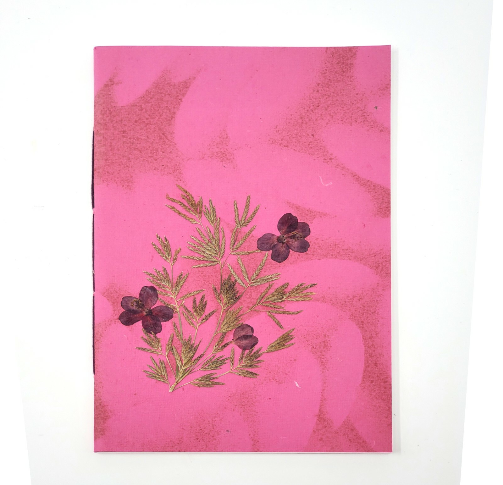 Handmade Notebook – Manfarita 5.5″ x7.4″ 100 pages – Pink Flower