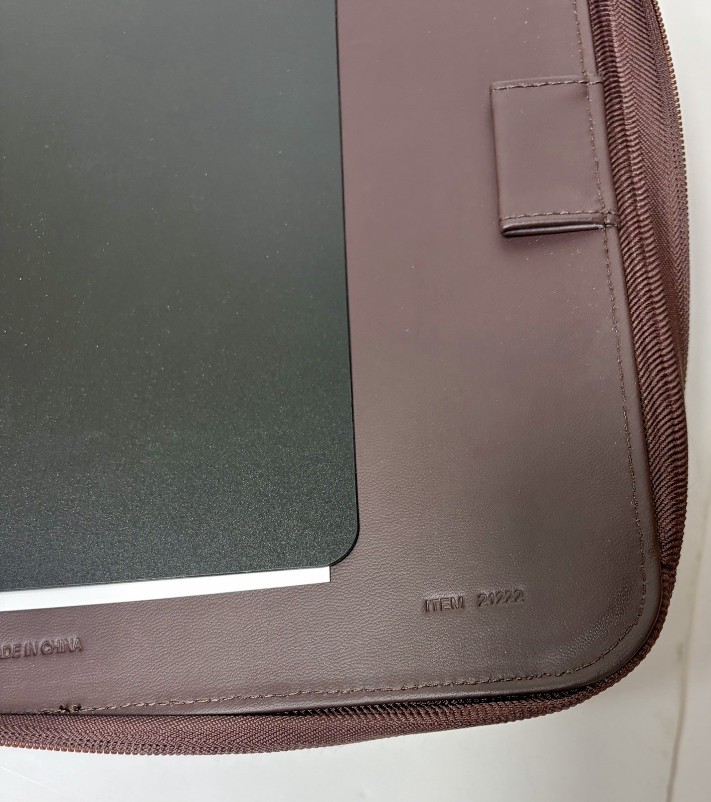 Franklin Covey 7 Ring 1.5” Zip Planner Brown Faux Leather 8.5”x11” New Open Box