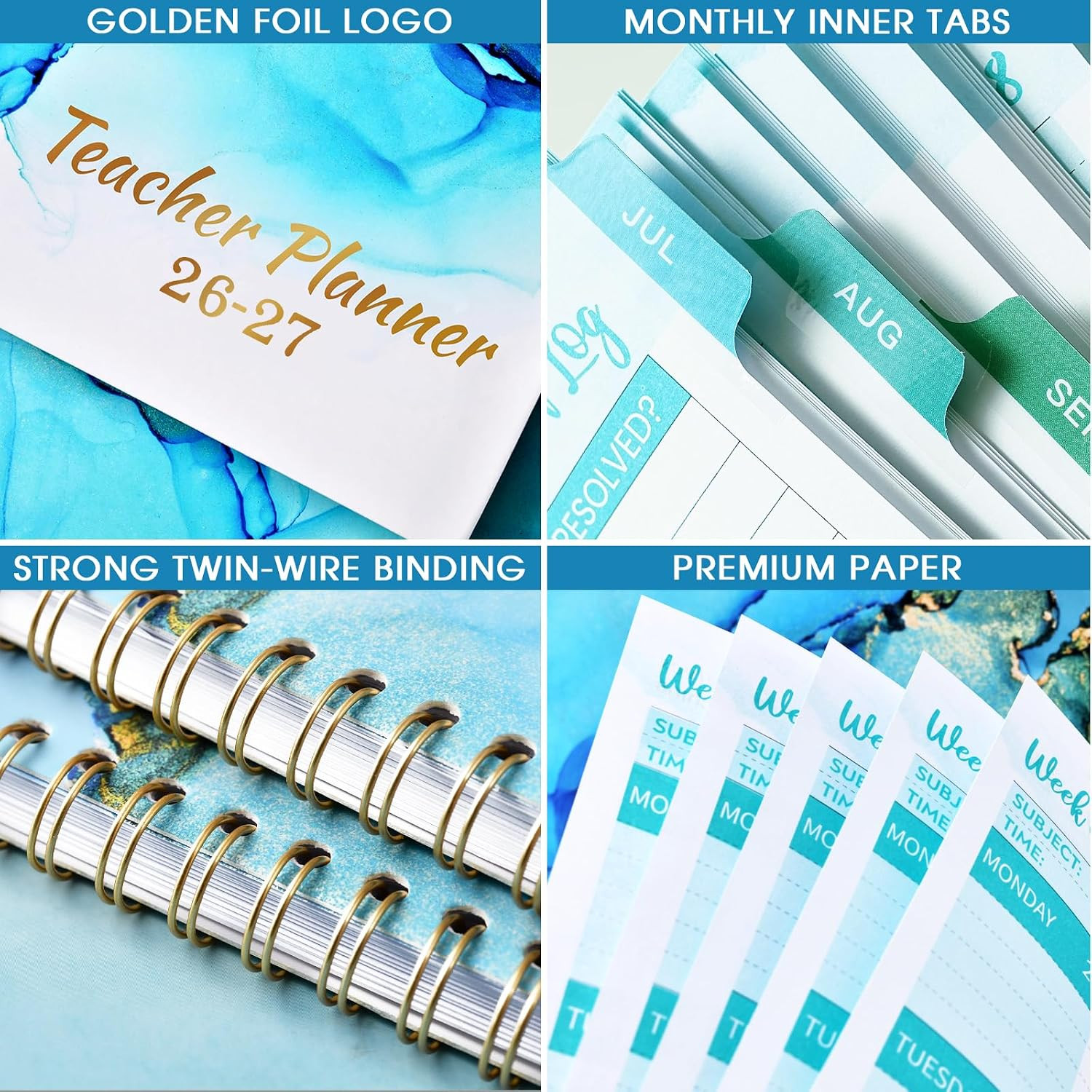 Teacher Planner 2026-2027 – Teacher Lesson Planner from July 2026 to June 2027