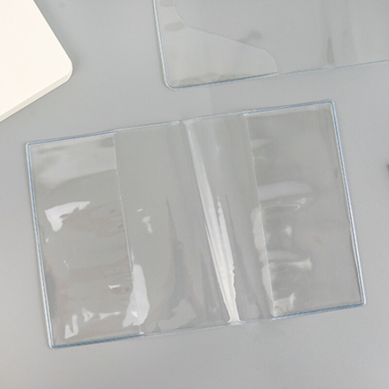 PVC Transparent Notebook Cover A5/A6 Waterproof Journal Planner Protective Cover