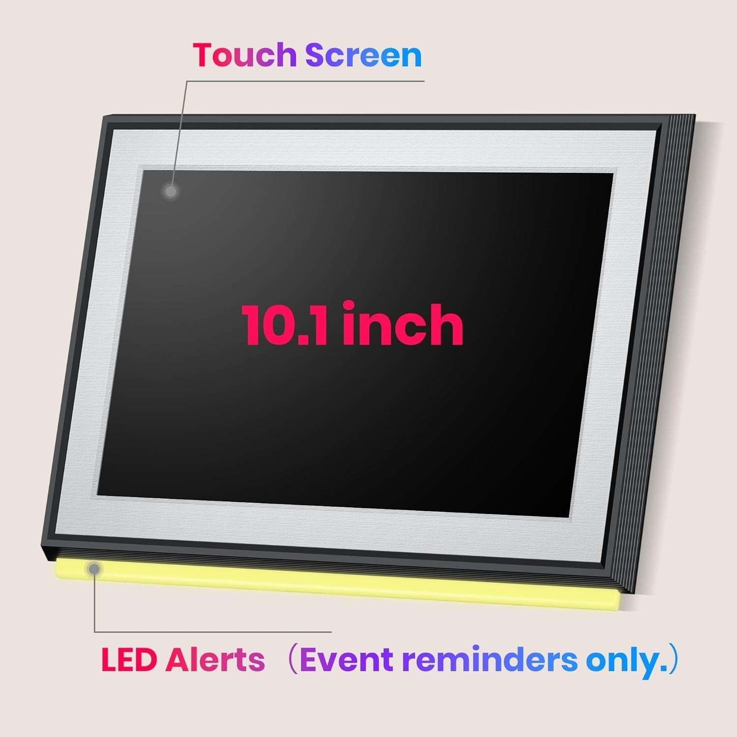 10.1″ , Smart Touchscreen Interactive Display, Electronic Organizer for Month…