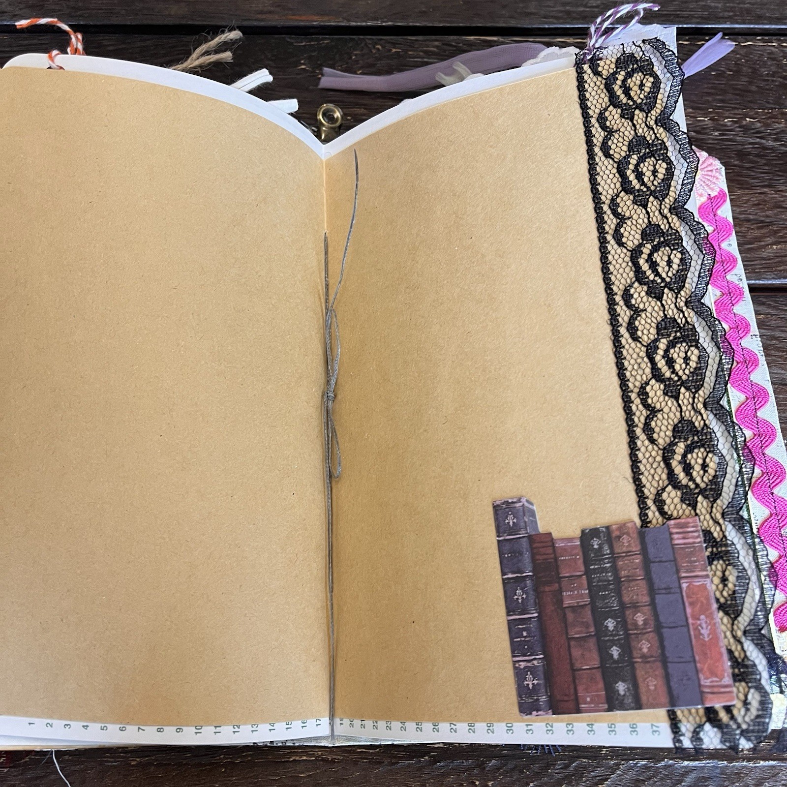 Book Lover Junk Journal Bookish Reader Vintage Softcover 3 Signatures Decorated