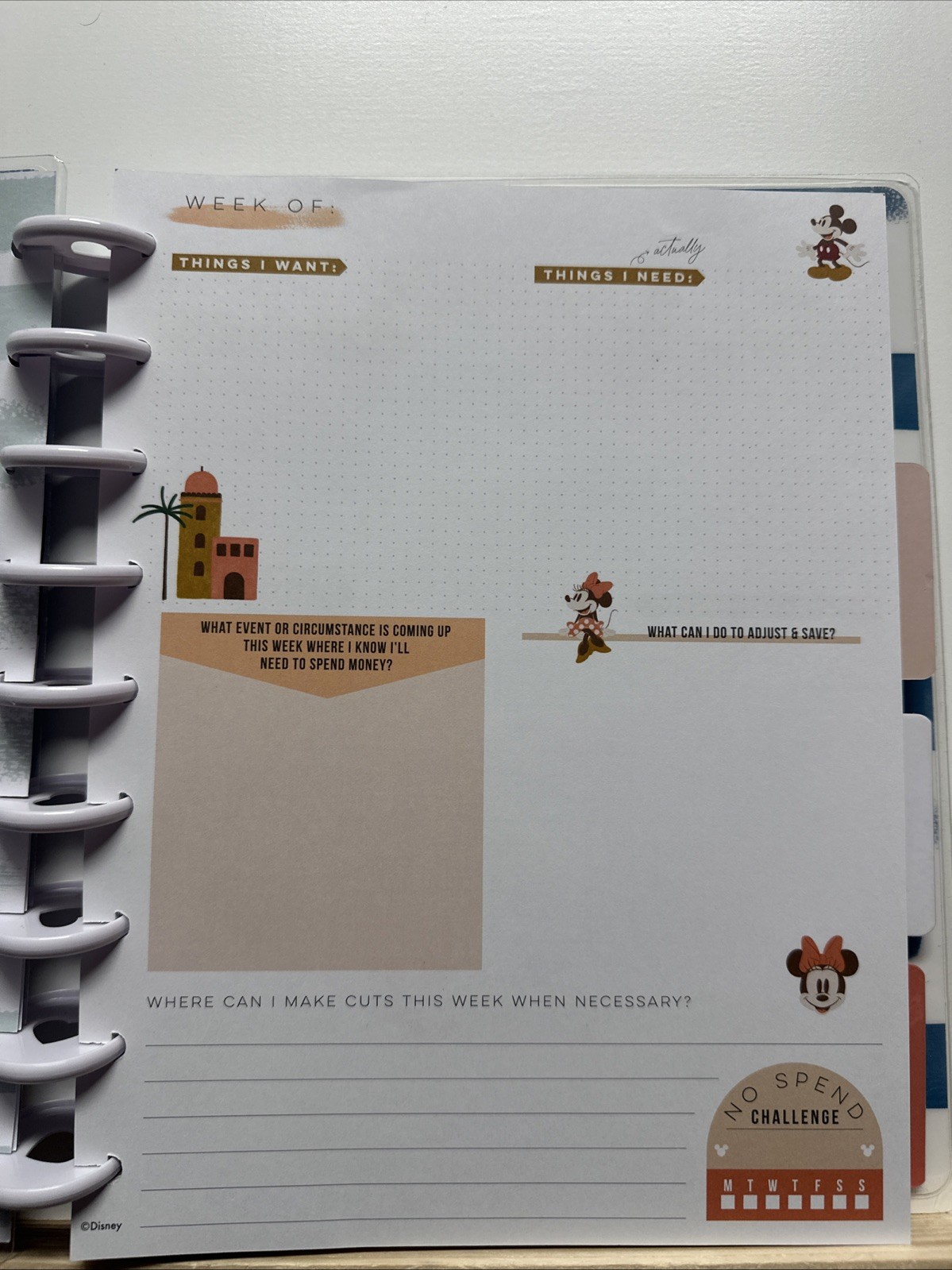 The Happy Planner Disney Plan To Save Budget Guided Journal Mickey Minnie NEW