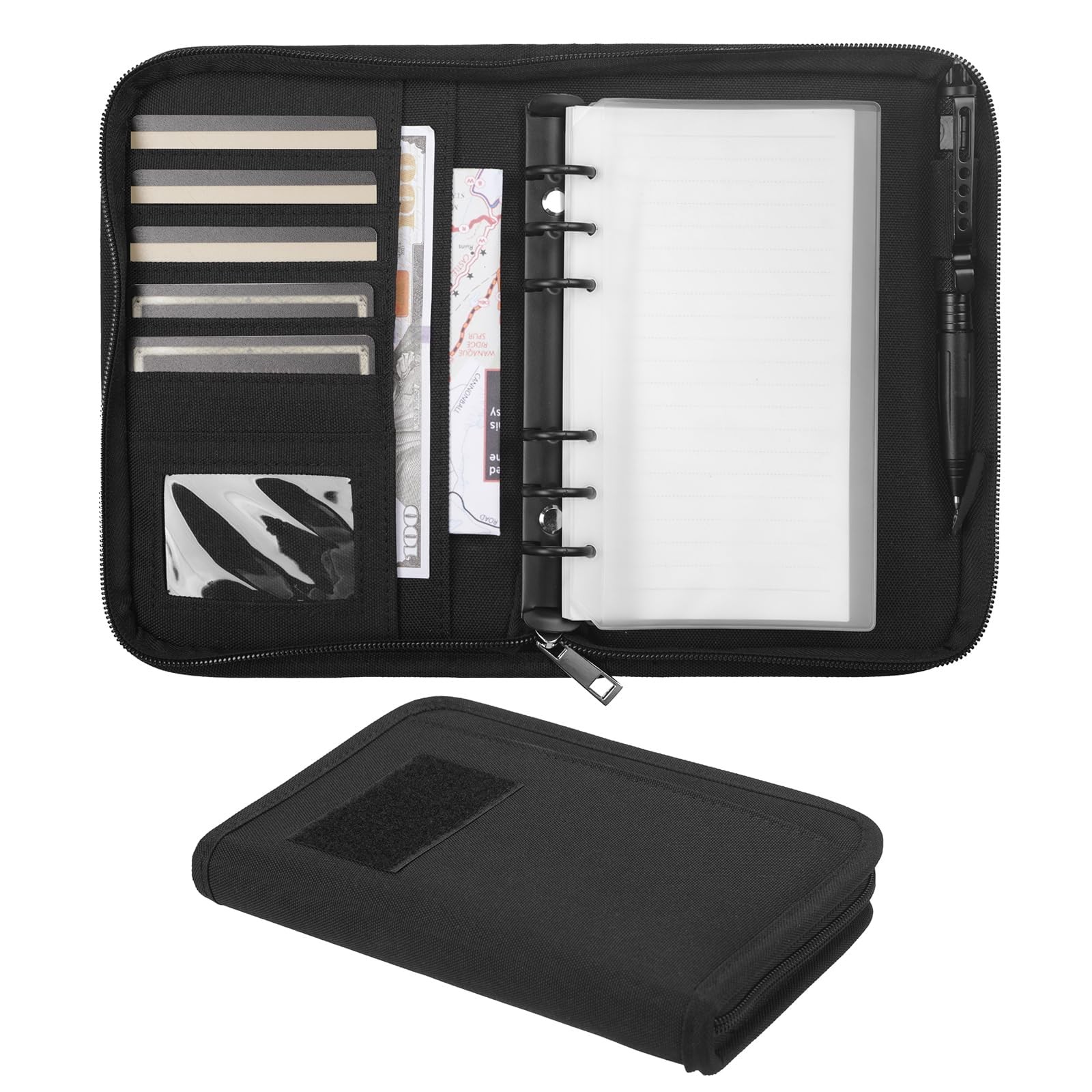 Tactical Notebook Padfolio Ring Binders with 45 Sheets,Army Military Notebook…