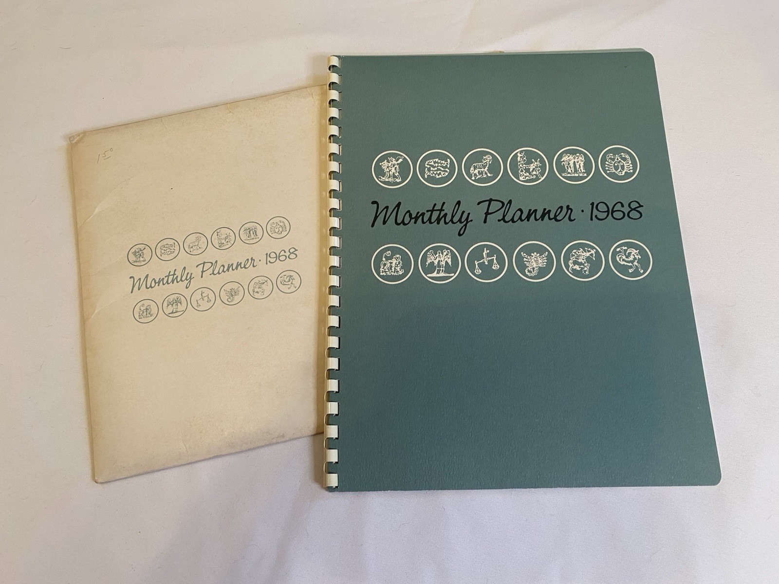 1968 Monthly Planner Paperback Book Astrology Theme NOS Unused