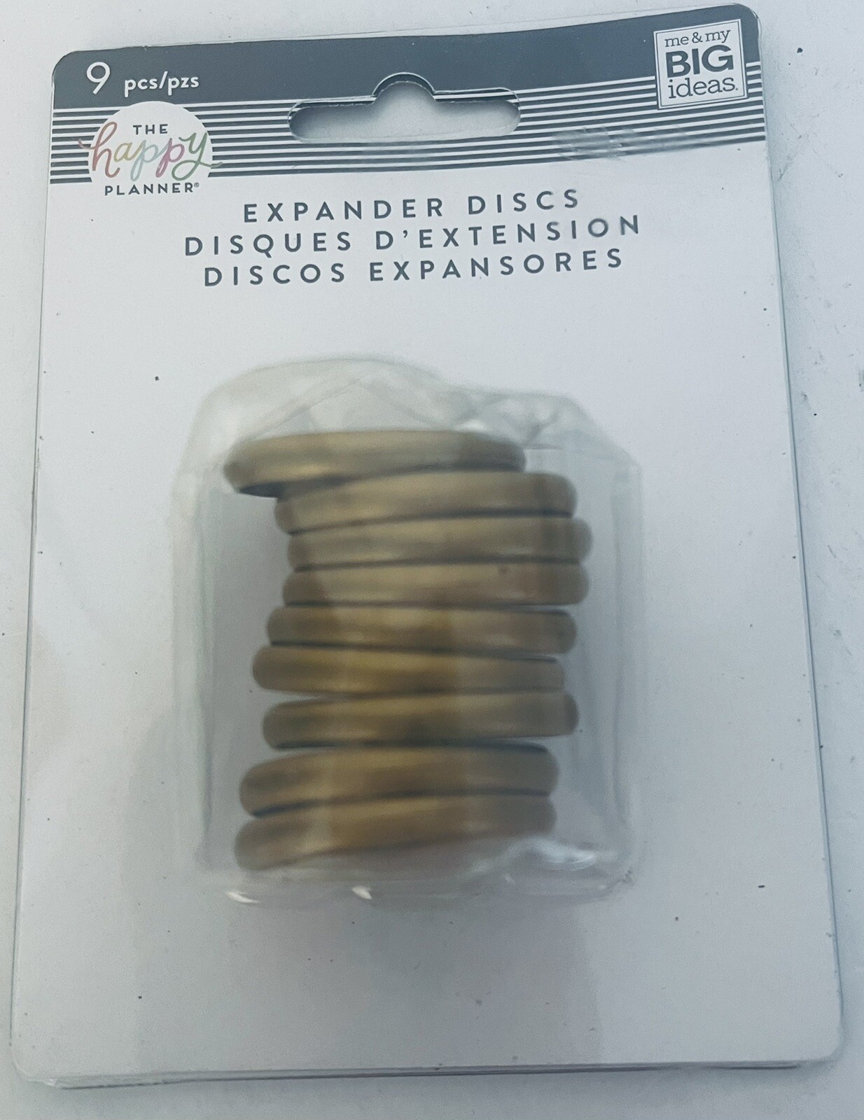 Me & My Big Ideas Create 365 Planner Expander Rings 9/Pkg-Gold 1.75″
