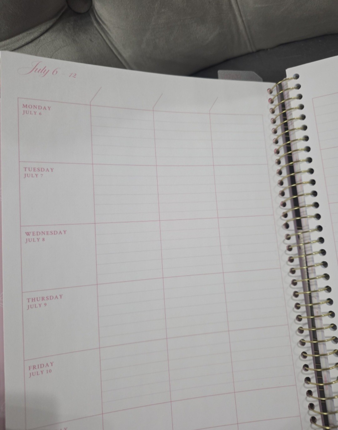 LoveShackFancy x Yoobi Teacher Planner 2026-2027 Weekly/Monthly Spiral Floral