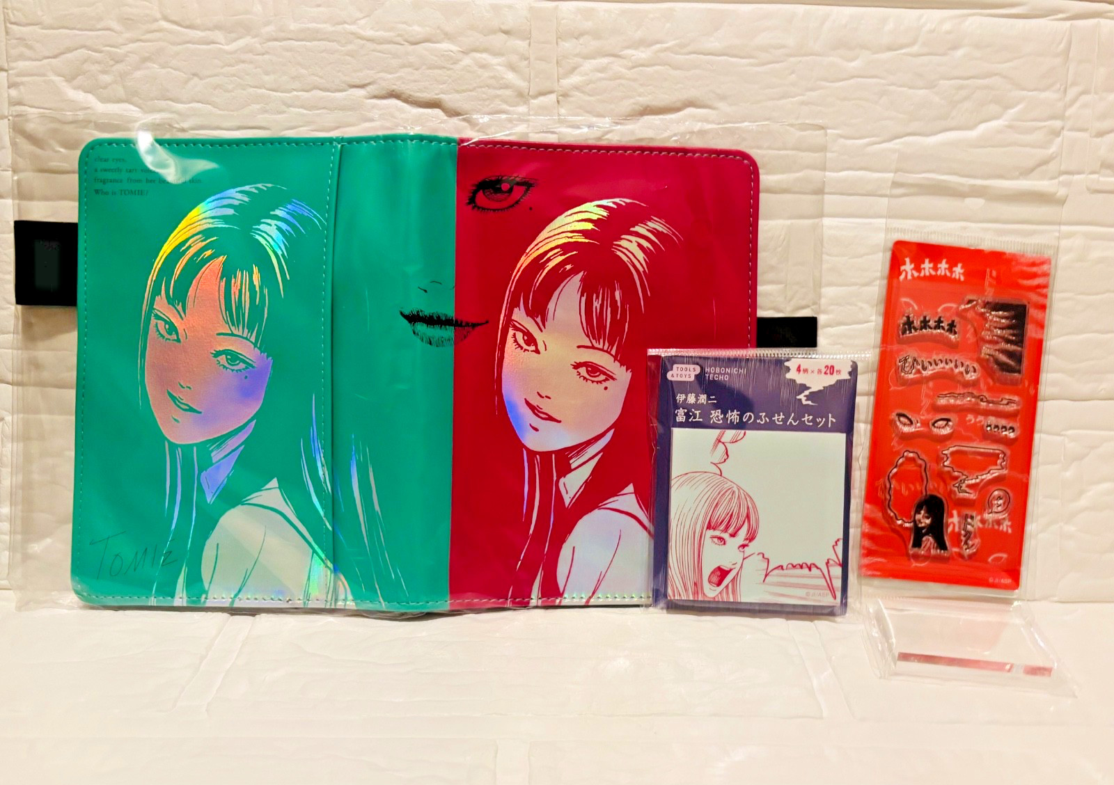 Junji Ito Tomie Hobonichi A6 Cover Sticky Notes Stamp Set Japan