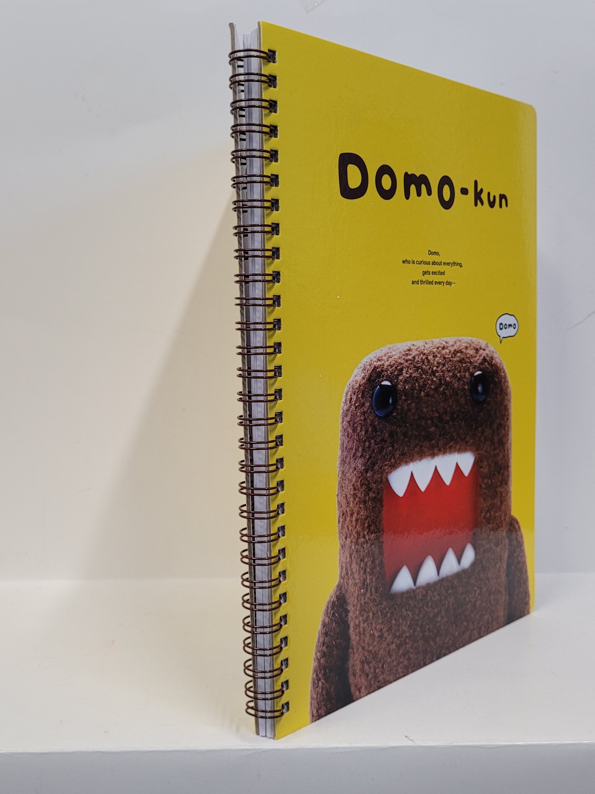 Notebook – Domo Kun DomoKun Hard-Cover Diary Journals Lined Book 10″ NEW YELLOW