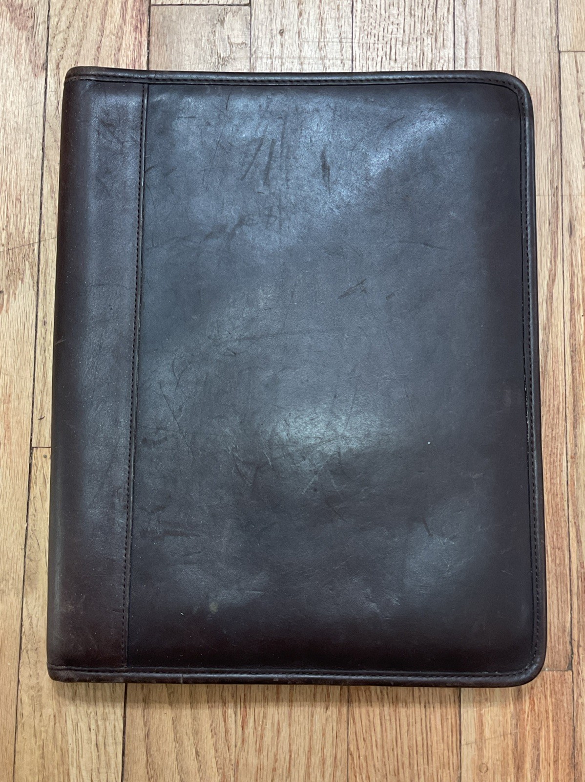 Vintage Coach Brown Leather Padfolio Folder