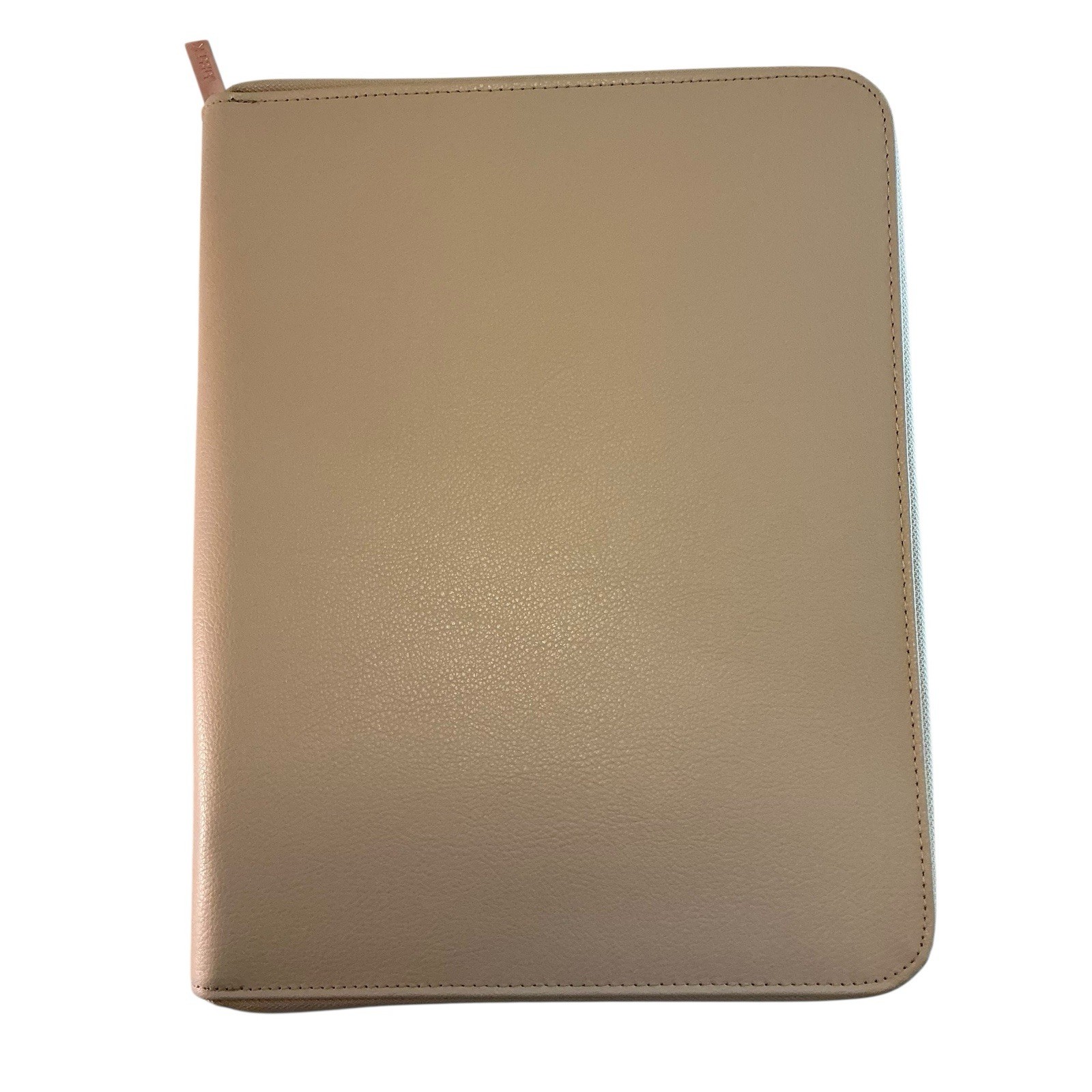 Kikki.K Leather Compendium LATTE, Zip Padfolio, Portfolio Large A4 – 12 x 9.5