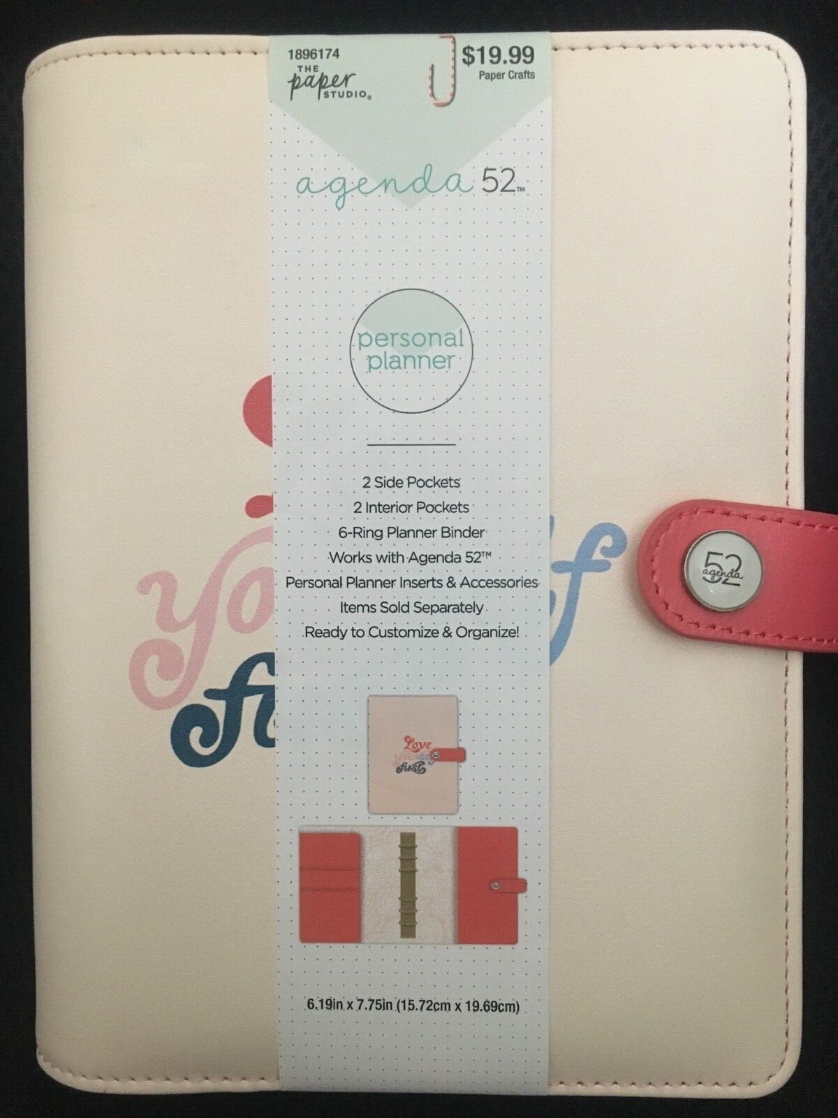 A6 Personal Planner 6 Ring Binder WITH 3 plastic dividers and 36 insert pages
