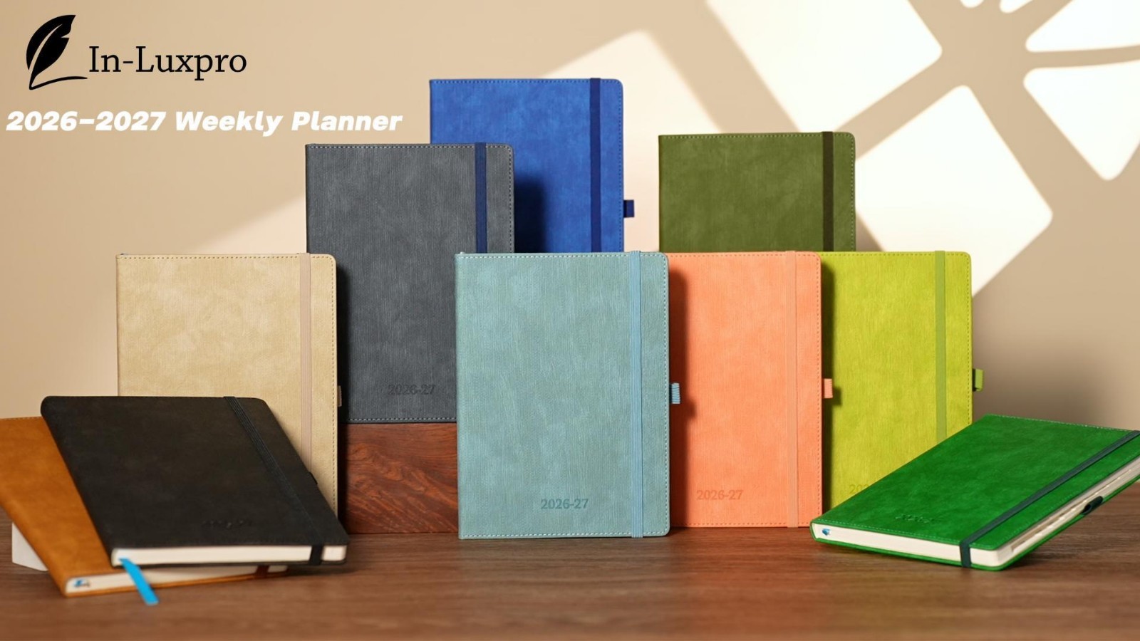 18-Month Weekly & Monthly Planner 2026-2027, 6.5″x8.5″, Vertical Layout, Pocket,