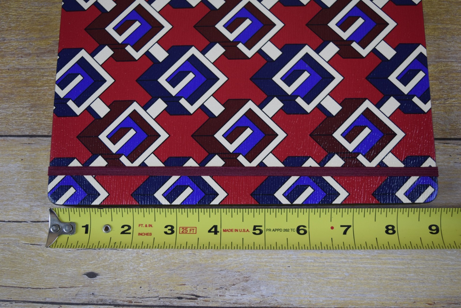 NIB! Authentic Gucci Luxury Notebook Journal Geometric G Printed Red
