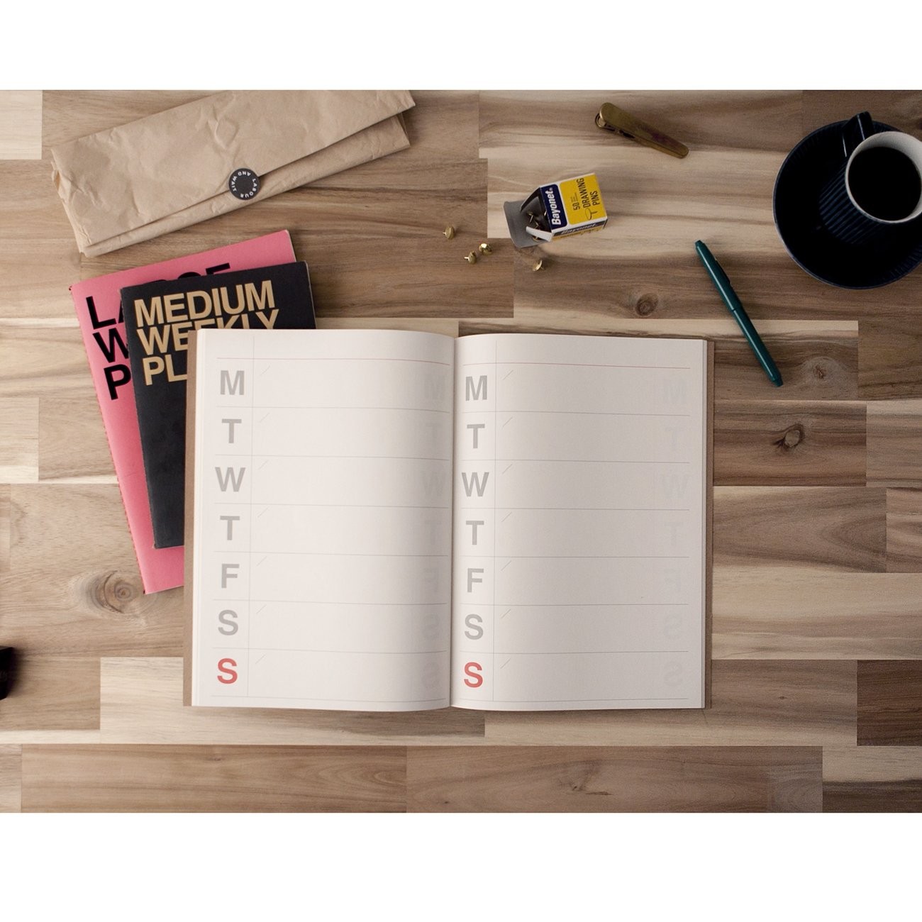 JSTORY Big Personal Wide Spaces Weekly Planner 28 Sheets Unknown_binding