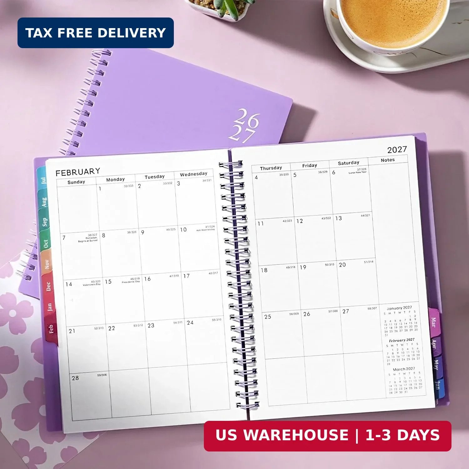 Planner 2026-2027 – Planner 2026-2027 Weekly and Monthly, July 2026 – June 2027,