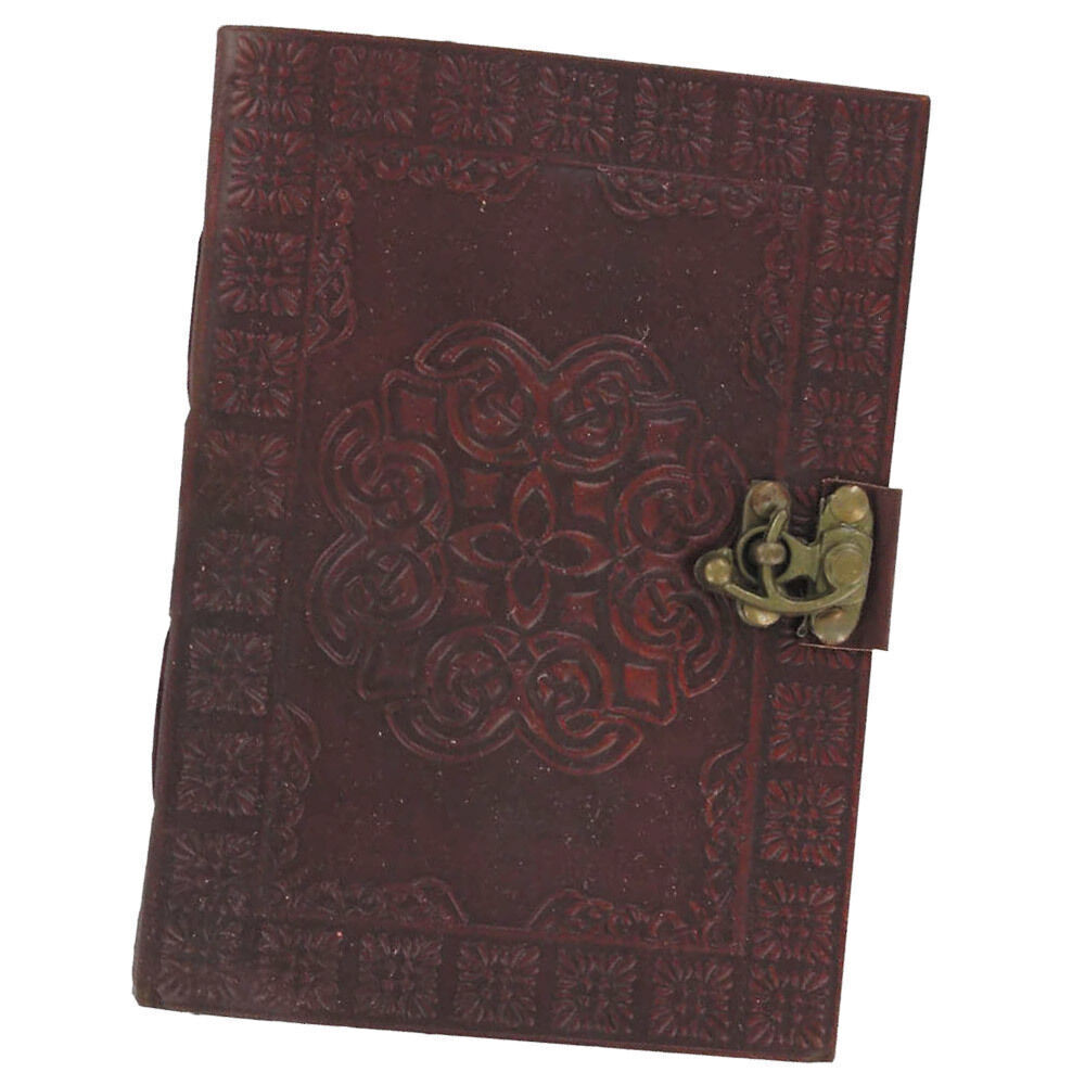 Celtic Circle Handmade Leather Blank Journal – 220 Pages – Medieval Diary