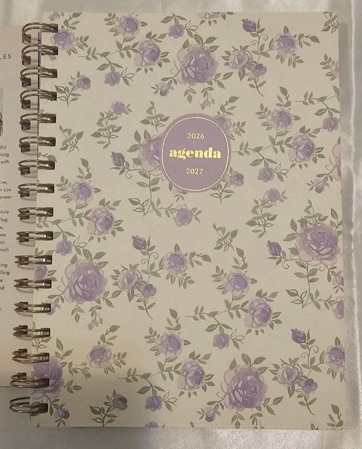 2026-2027 Blue Sky Sincerely Jules Purple Academic W&M Planner (5″ x 8″)